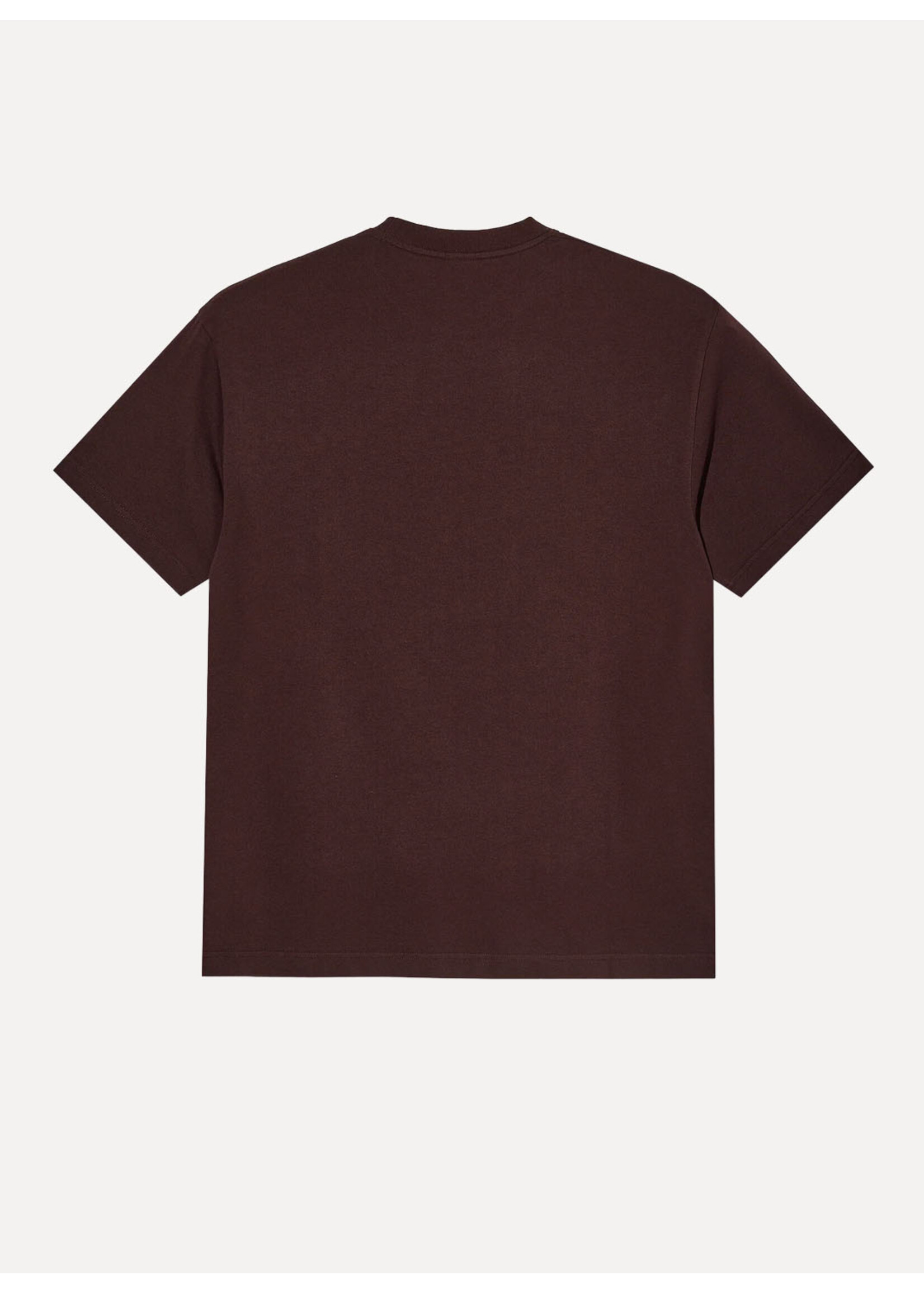 Polar Skate Co. Tee Metal Logo Washed Bordeaux