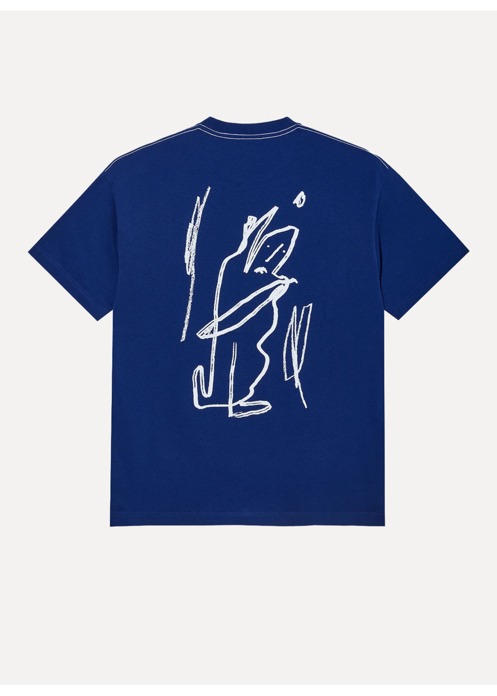 Polar Skate Co. Contrast Tee Doodle Ultramarine/White