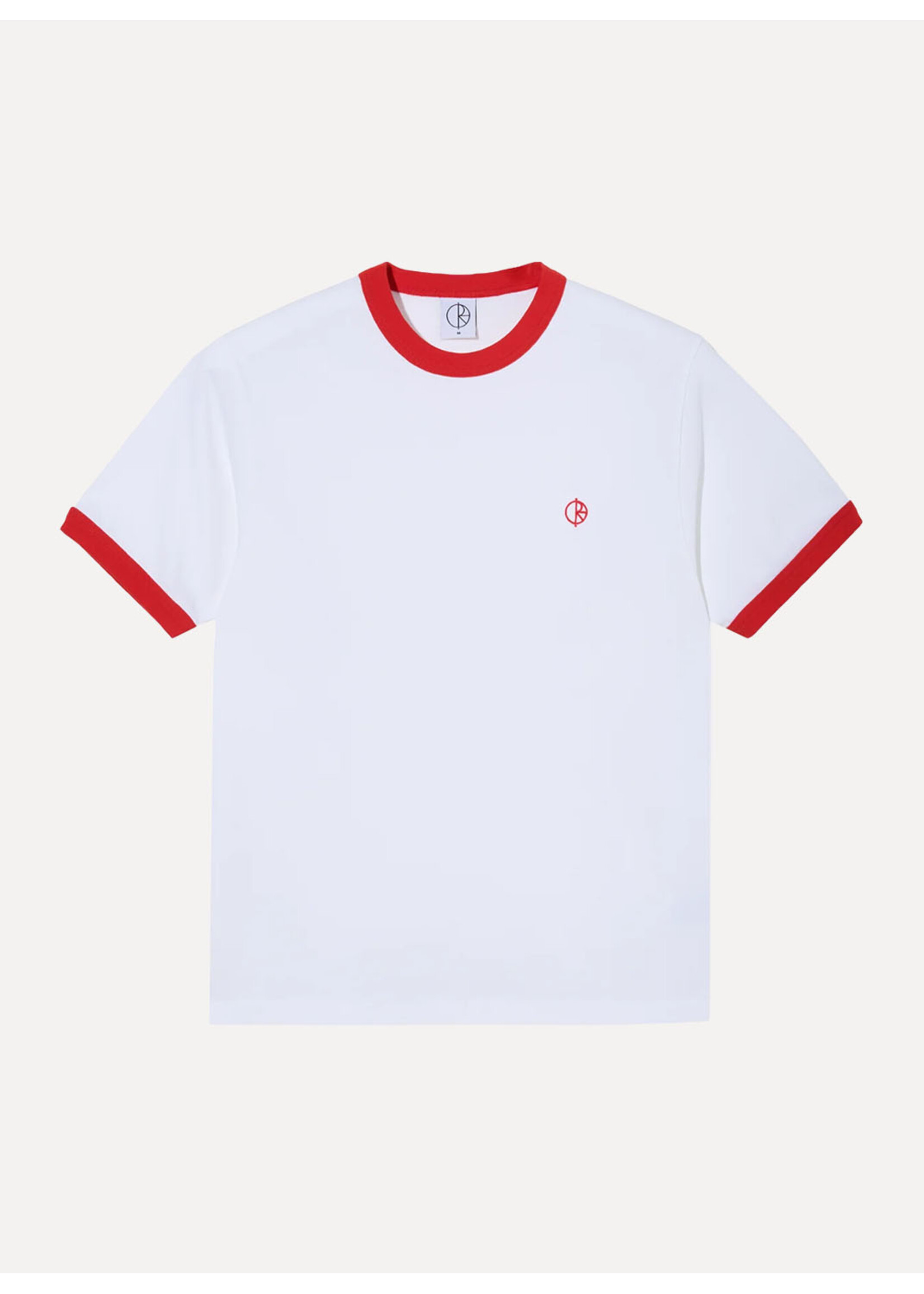 Polar Skate Co. Ringer Tee White/Red