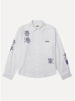 Woodbird WBXing Ox Writing Shirt White-Navy 2636-707
