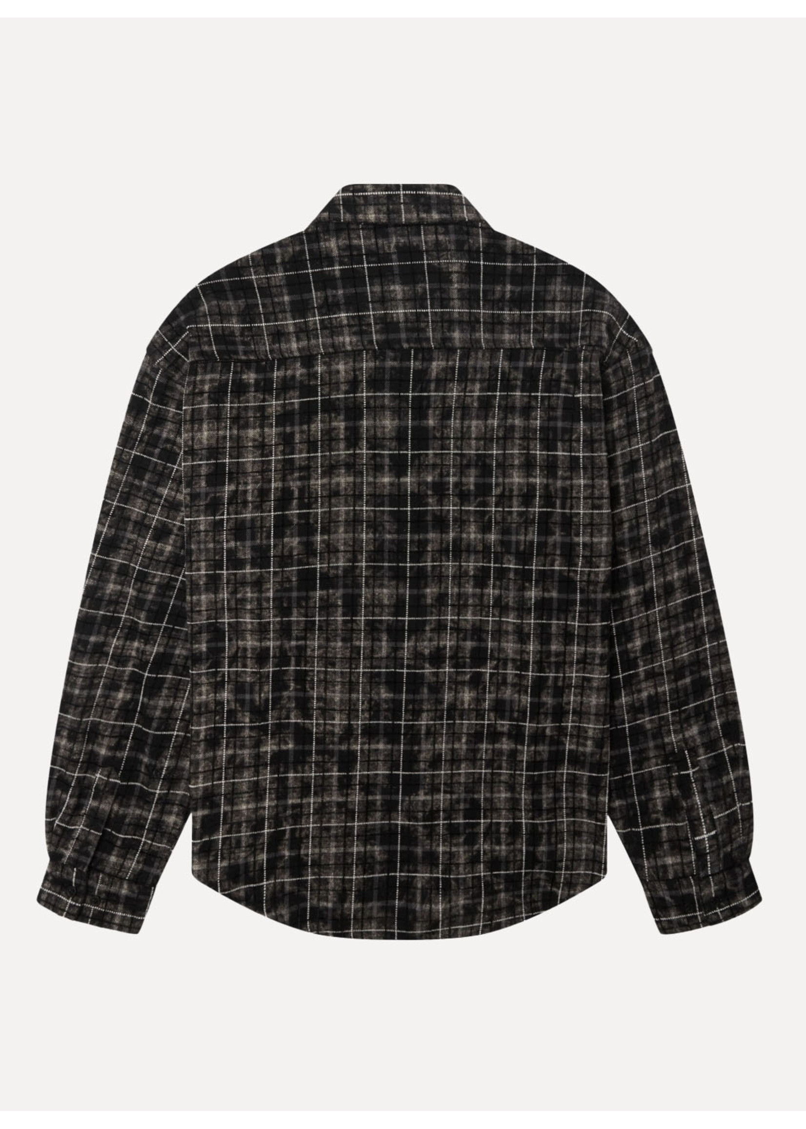 Woodbird WBJong Wash Check Shirt Black-White 2636-709