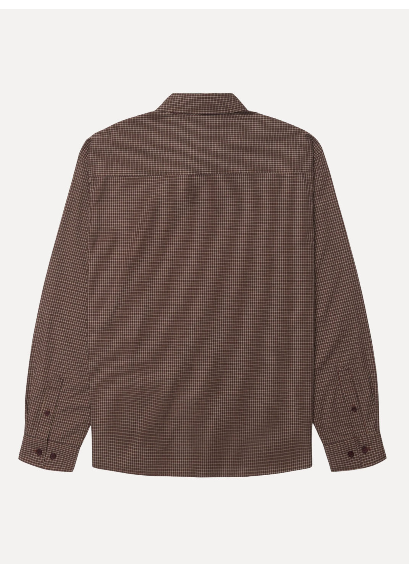 Woodbird WBBuzo Dau Check Shirt Brown-Red 2636-717