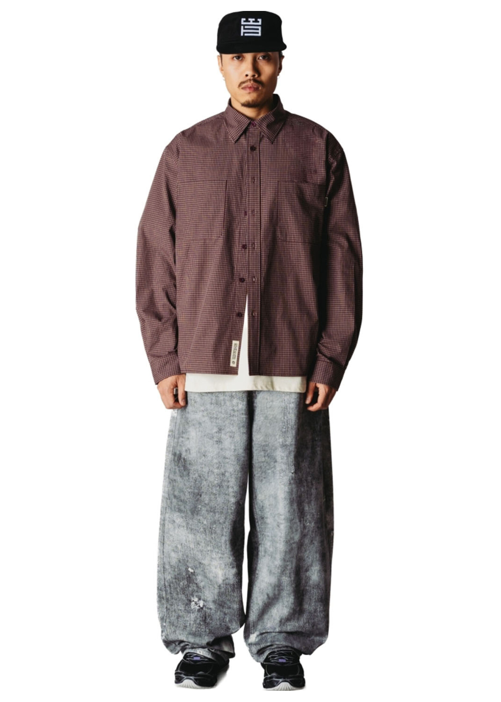 Woodbird WBBuzo Dau Check Shirt Brown-Red 2636-717