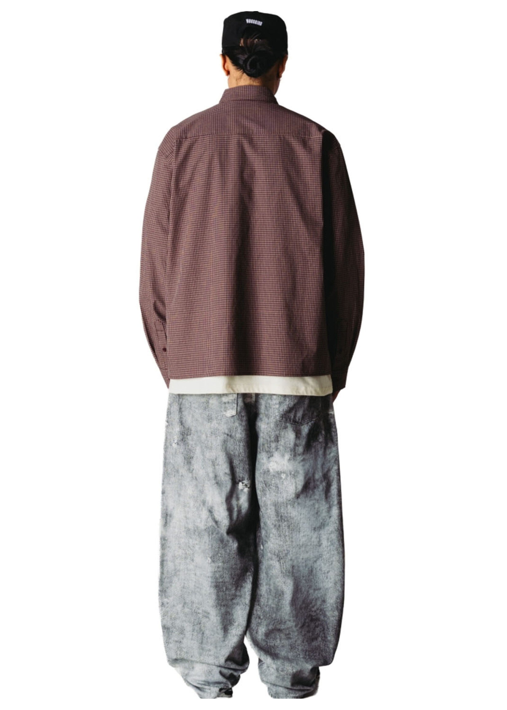 Woodbird WBBuzo Dau Check Shirt Brown-Red 2636-717