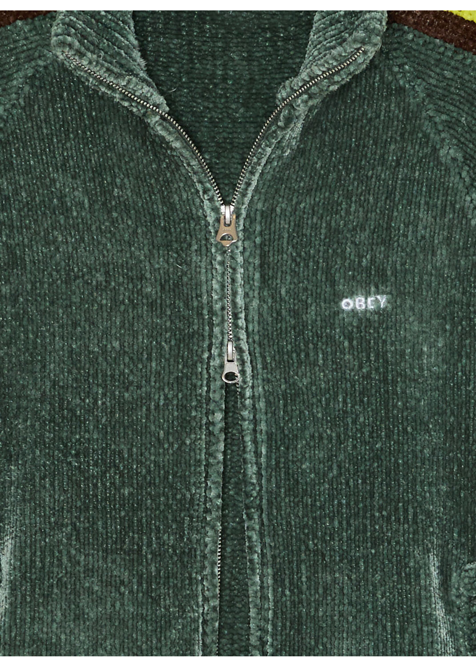 Obey Obey Varen Zip Up Sweater Dark Forest Multi 151010049-DFT