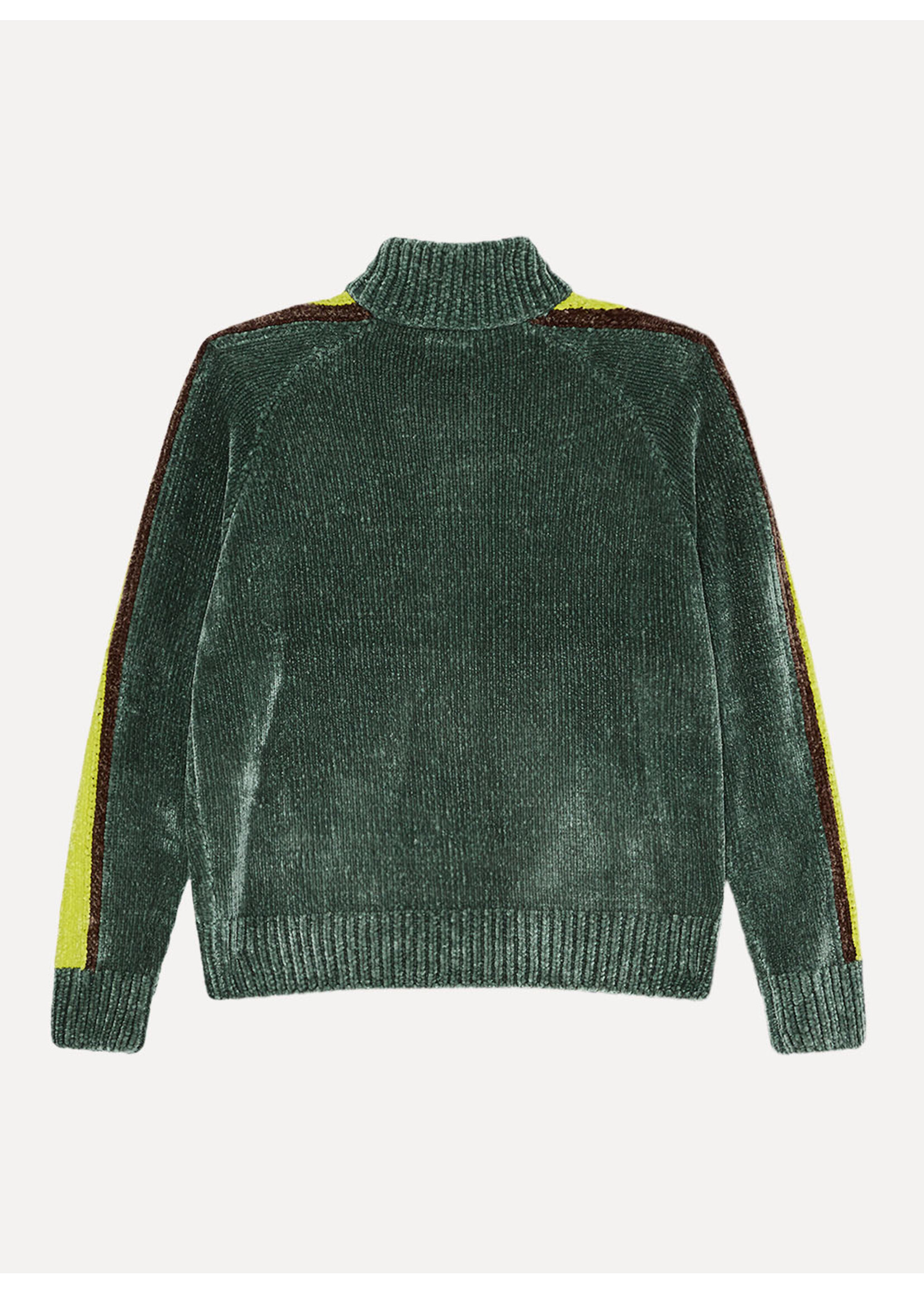 Obey Obey Varen Zip Up Sweater Dark Forest Multi 151010049-DFT