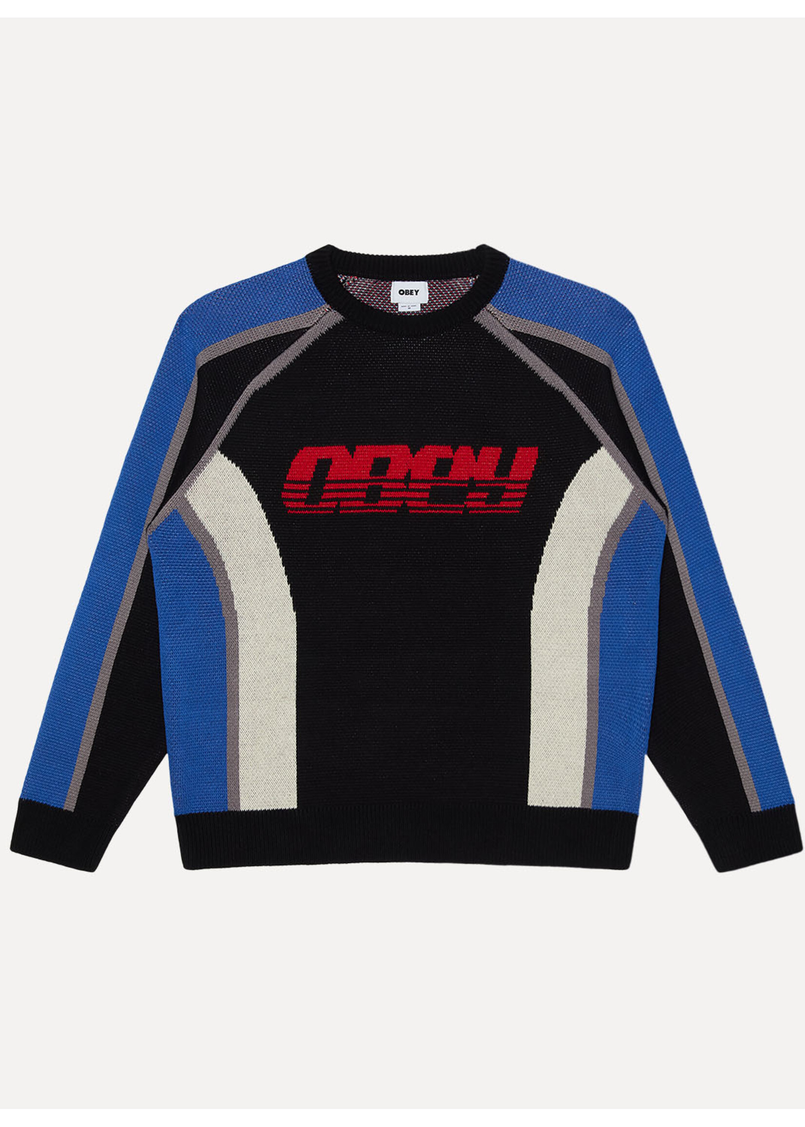 Obey Obey Estadio Sweater Black Multi 151000129-BKM