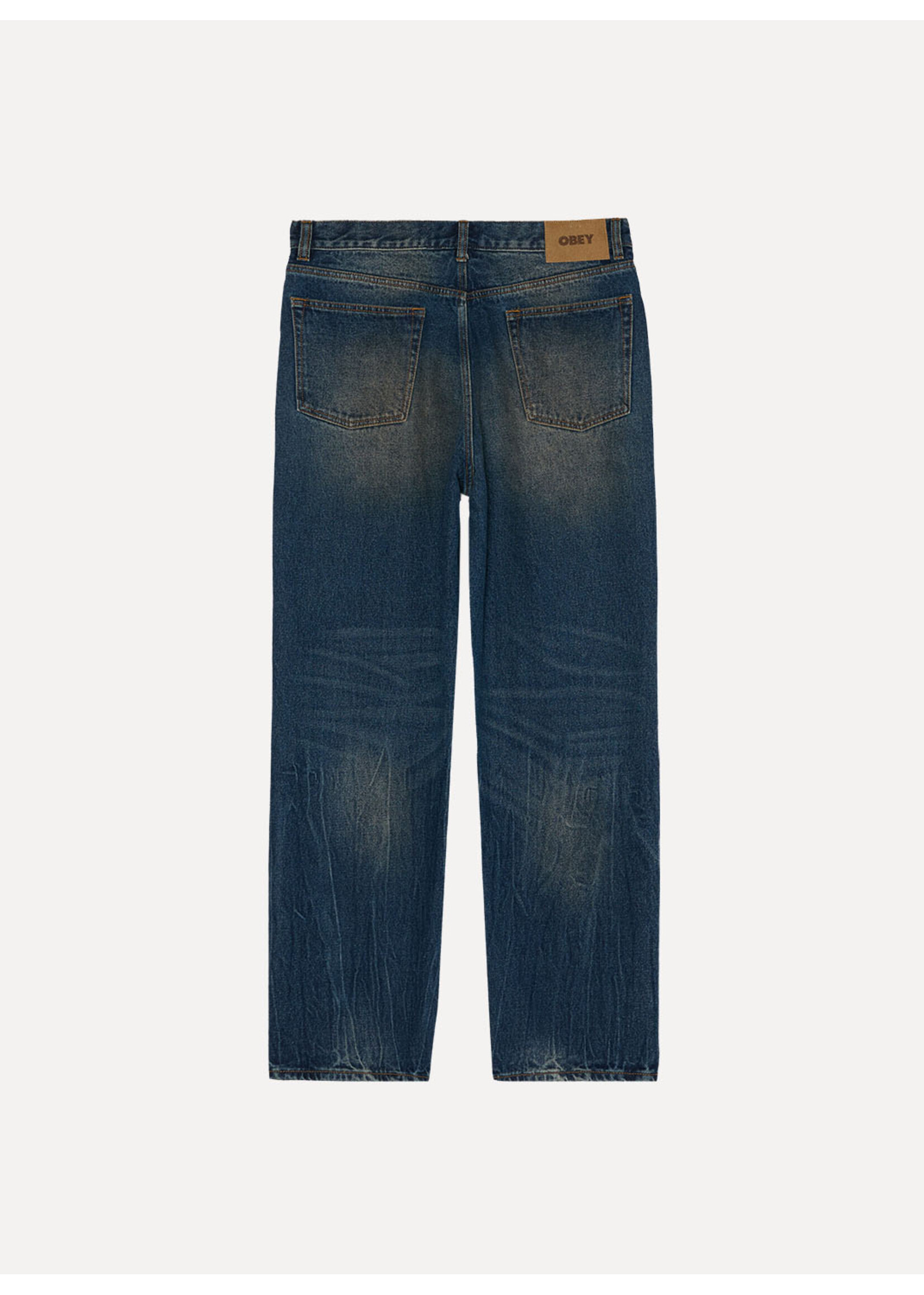 Obey Classic Baggy Denim Oil Stained Indigo 142010109-OSI