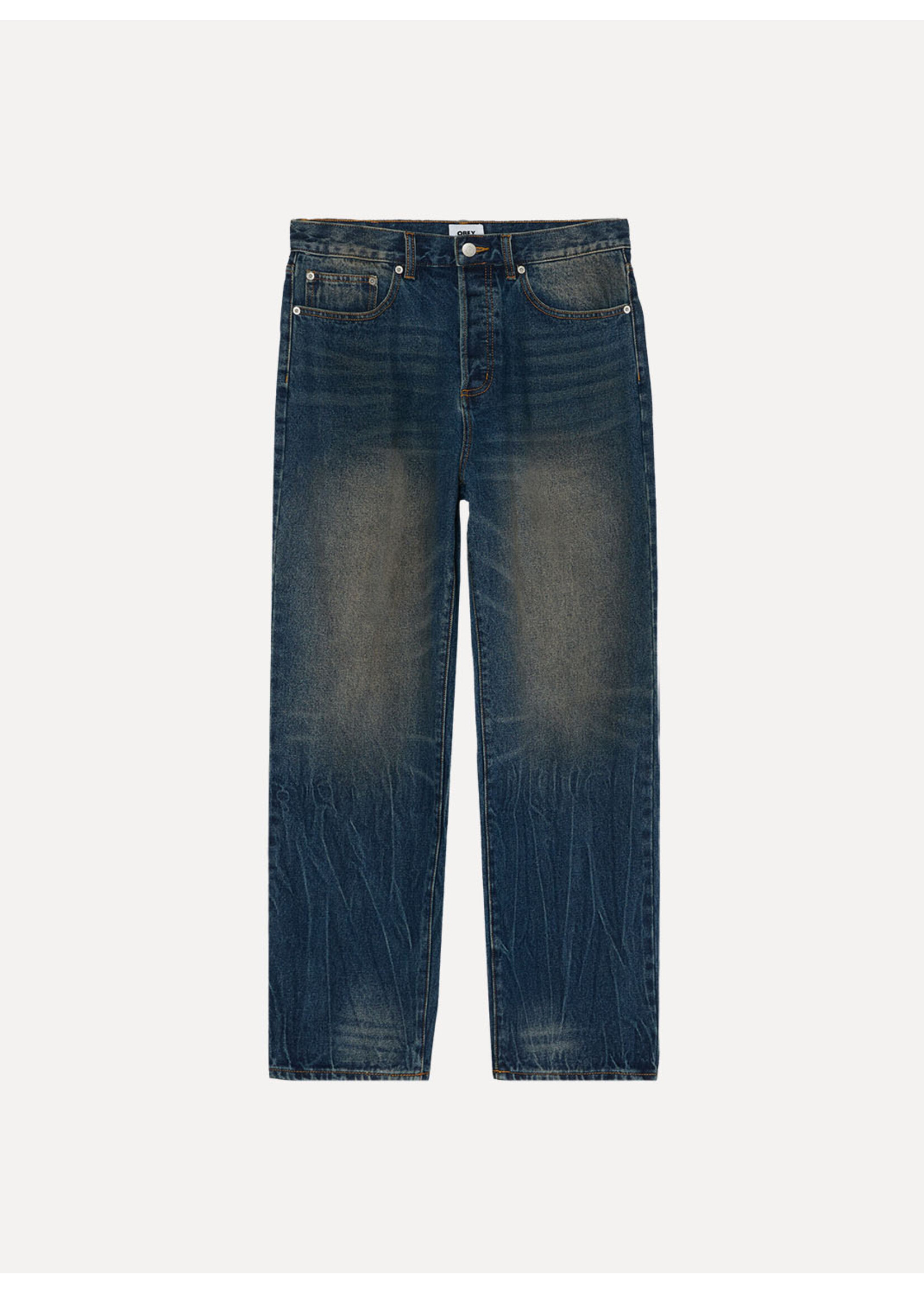 Obey Classic Baggy Denim Oil Stained Indigo 142010109-OSI
