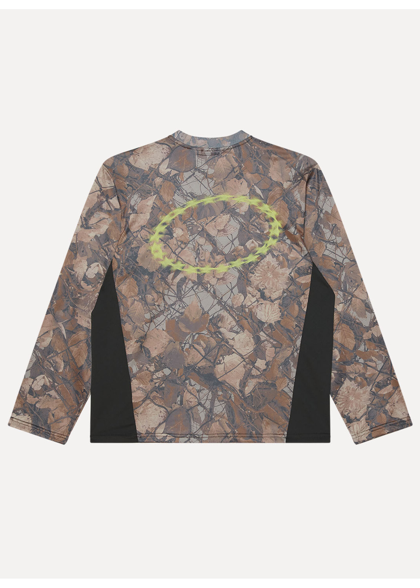 Obey Basecamp Knit Ls Shirt Fence Camo Multi 131030151-FNC