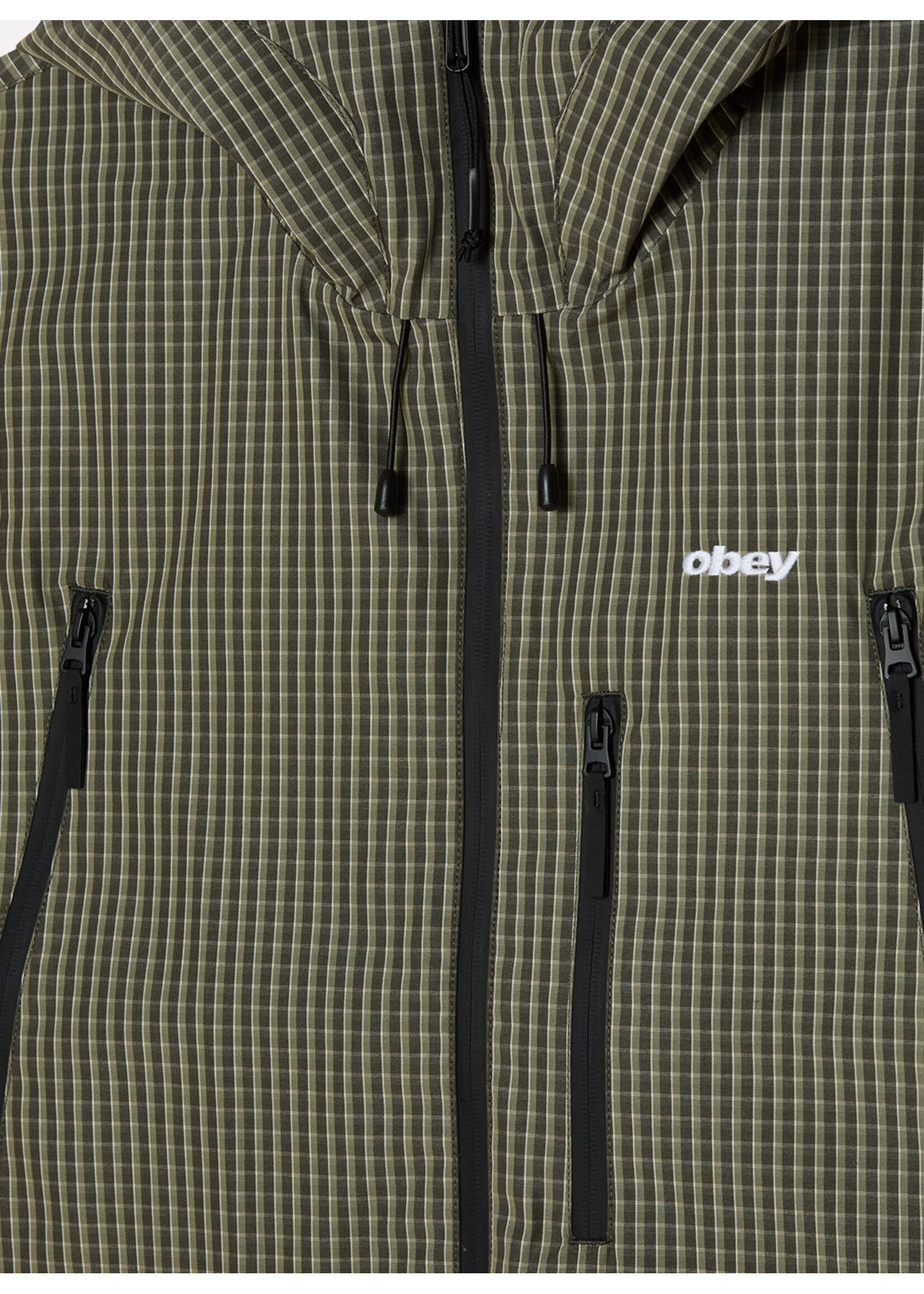 Obey Obey Obsidian Jacket Vetiver Plaid 121800639-VVR