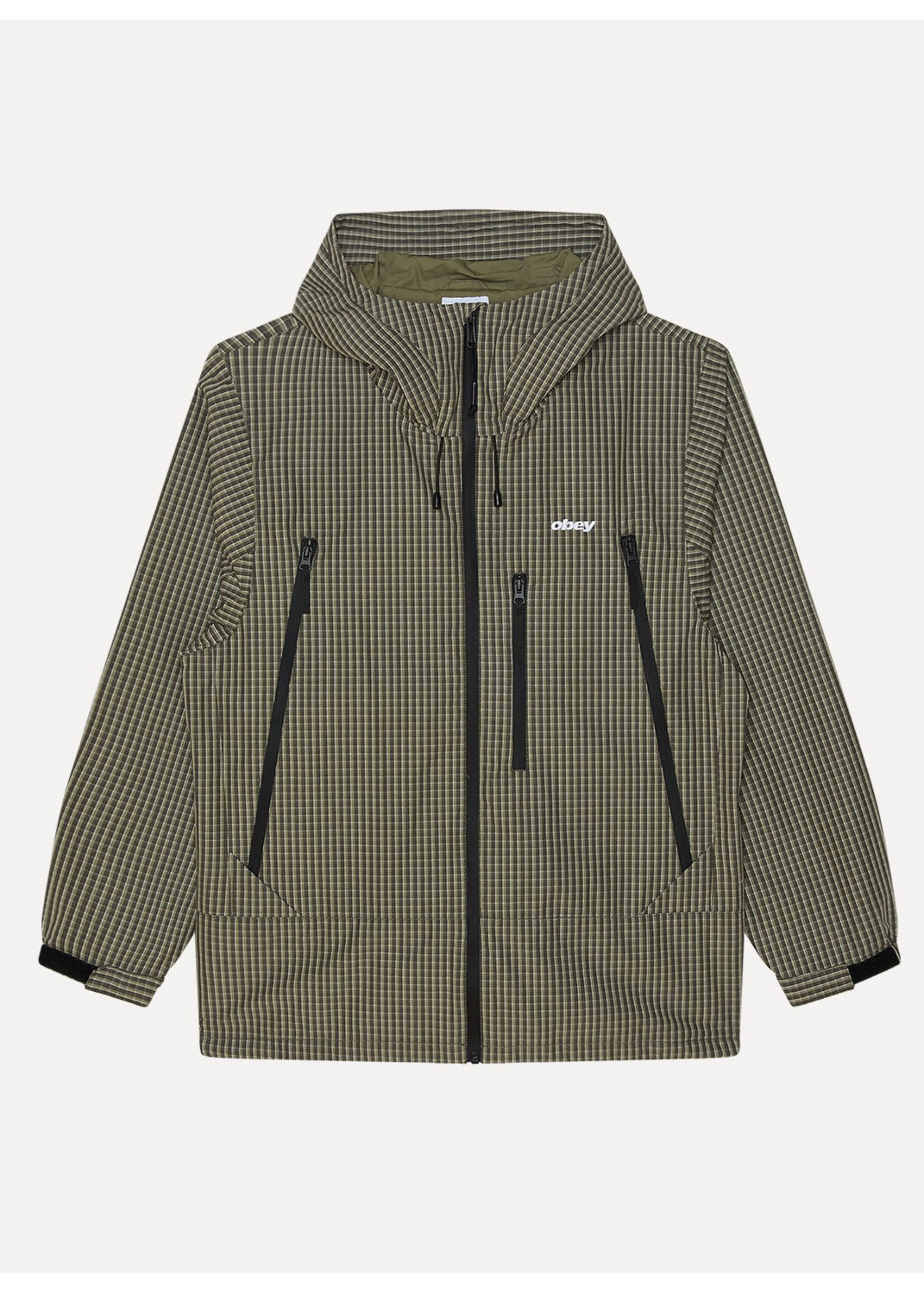 Obey Obey Obsidian Jacket Vetiver Plaid 121800639-VVR