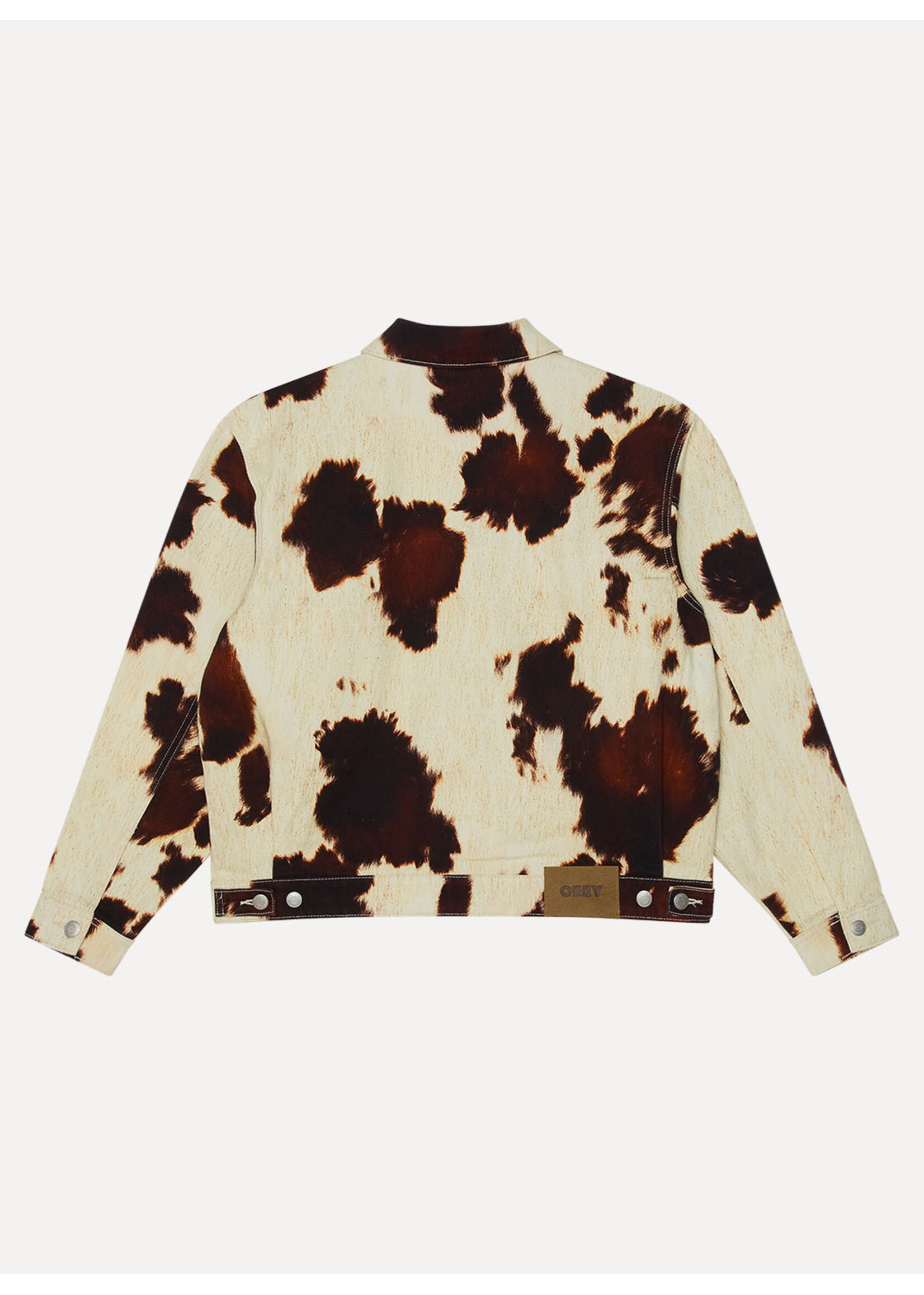 Obey Obey Workshop Jacket Cow Print 121800627-COW