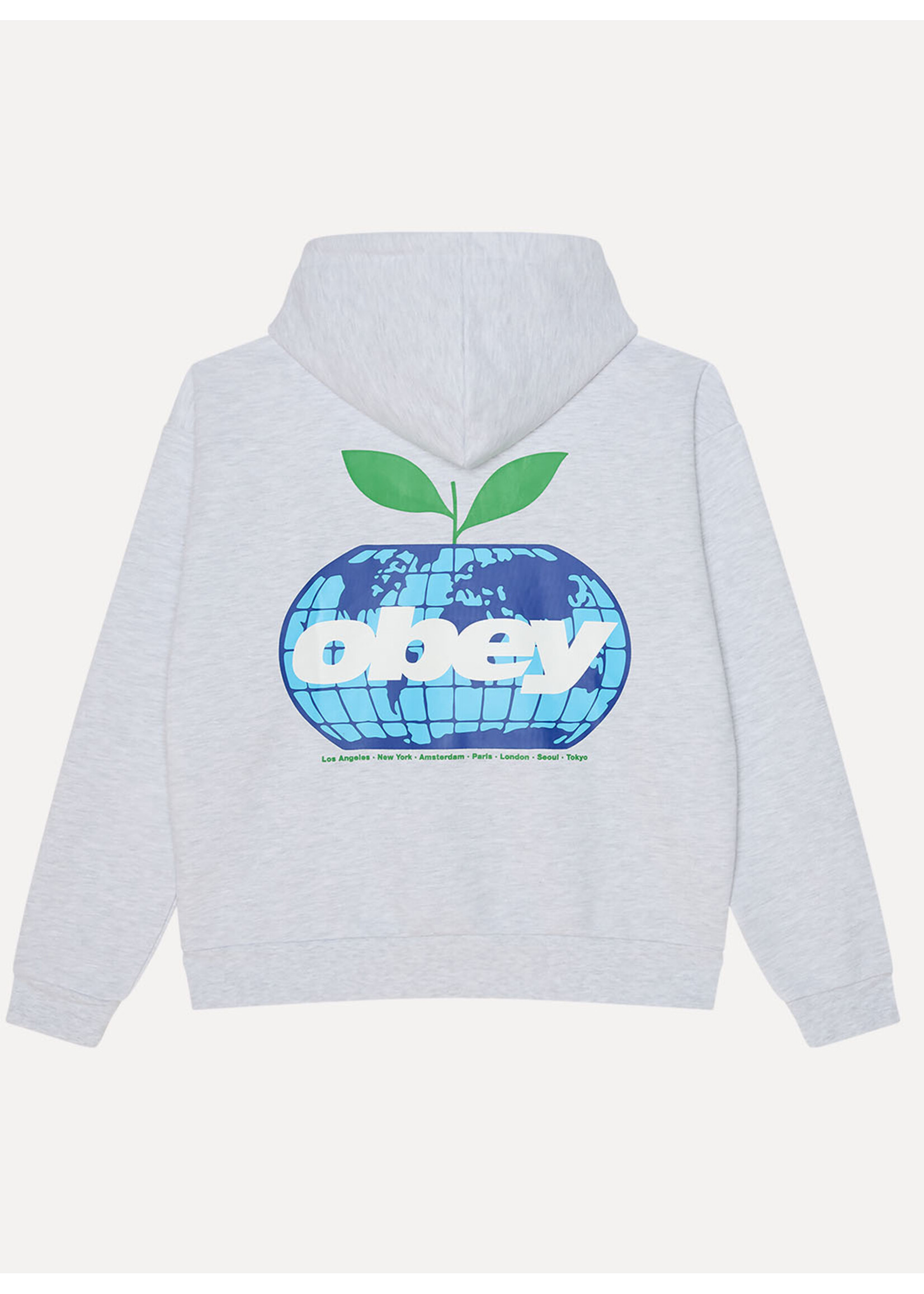 Obey Intercontinental Extra Heavy Hood Ash Grey 111610070-AGRY