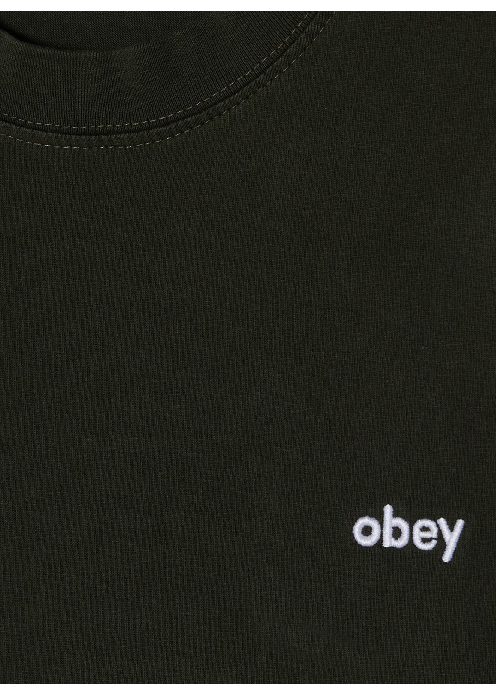 Obey Lowercase Pigment Tee Ss Pigment Rosin 131080353-RSI