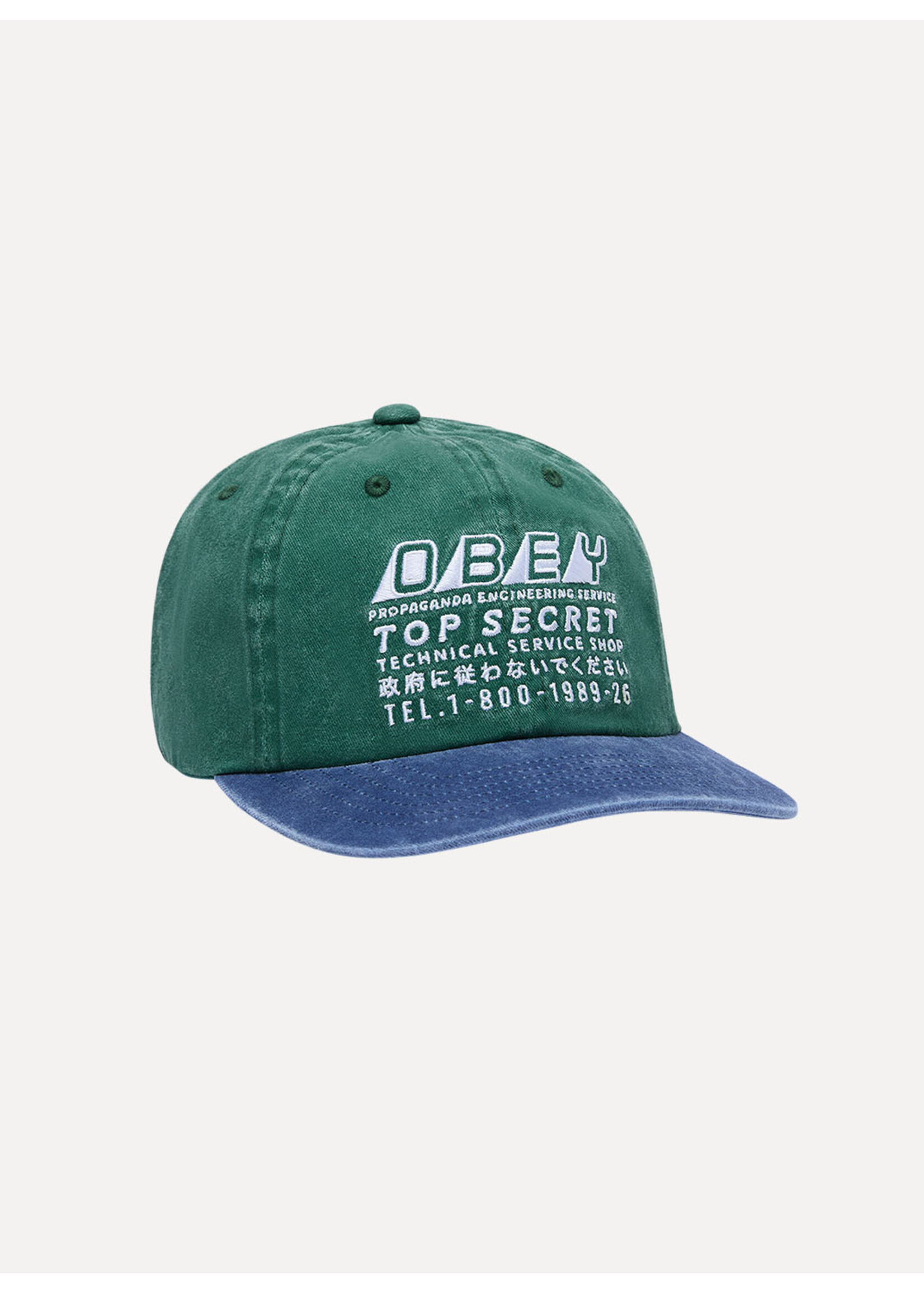 Obey Pigment Obey Top Secret 6 Pnl Pigment Pine Green 100580449-PPG