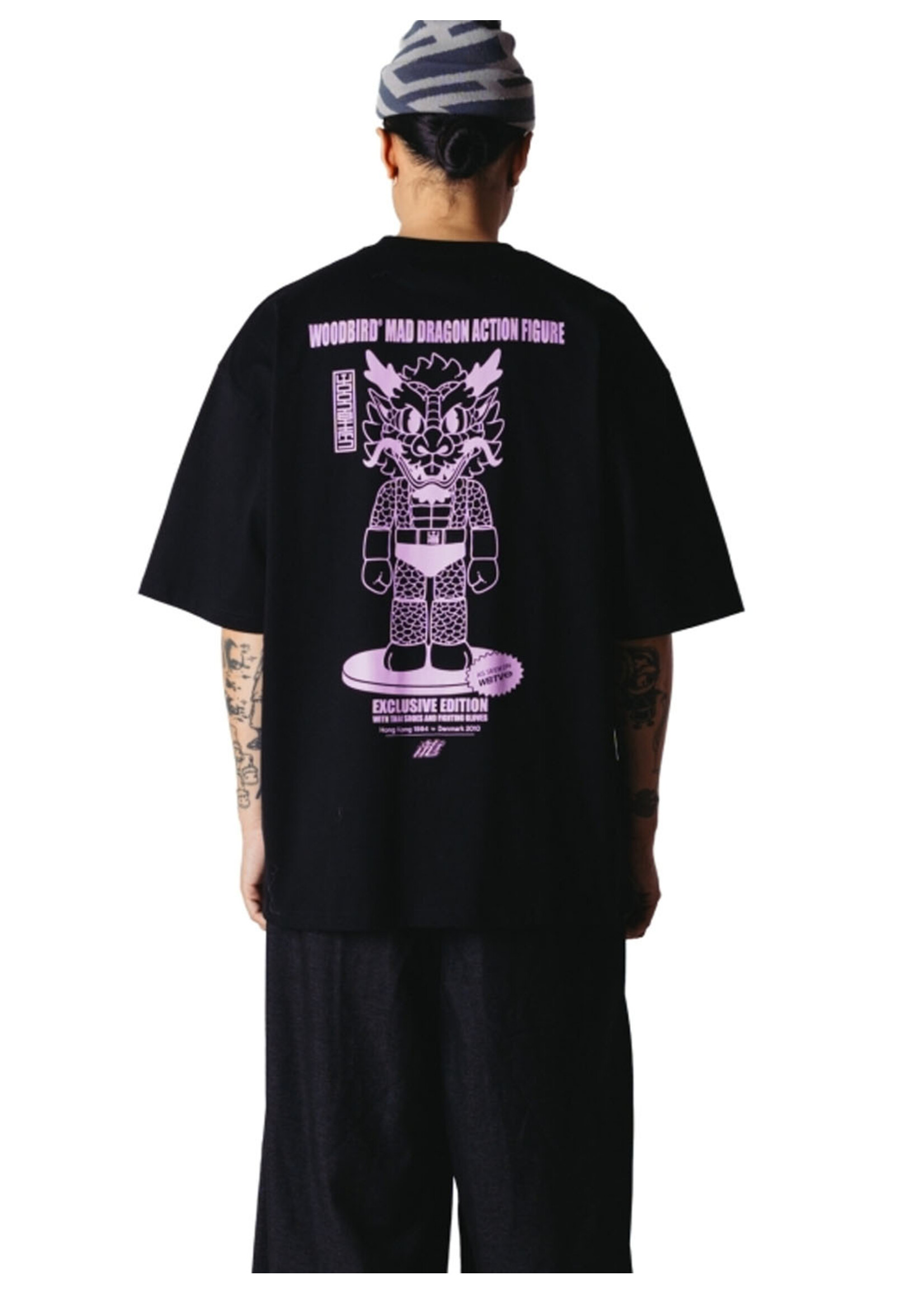 Woodbird WBBeam Action Tee Black 2636-405