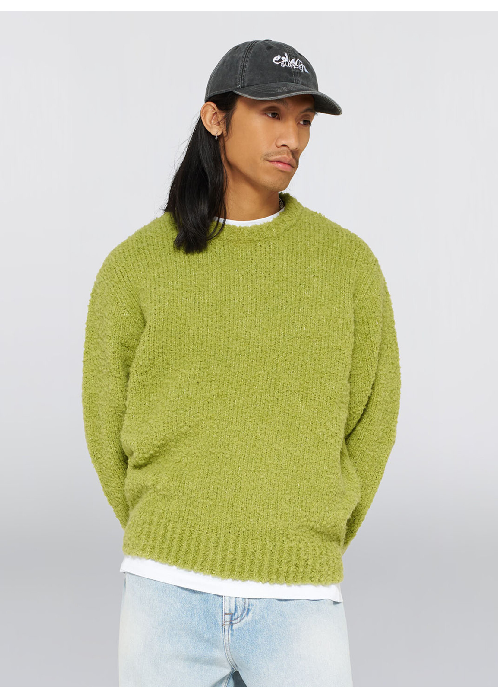 Edwin Dun Textured Sweater Sweet Peach I034134