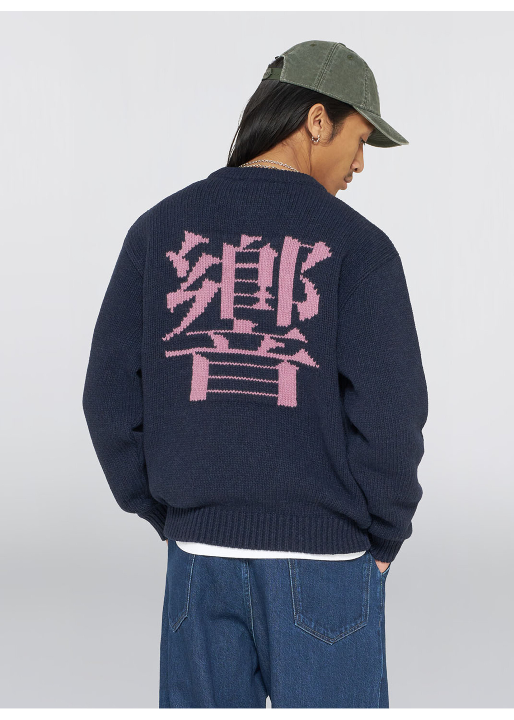 Obey Ellis Hibiki Sweater Navy / Pink I037514