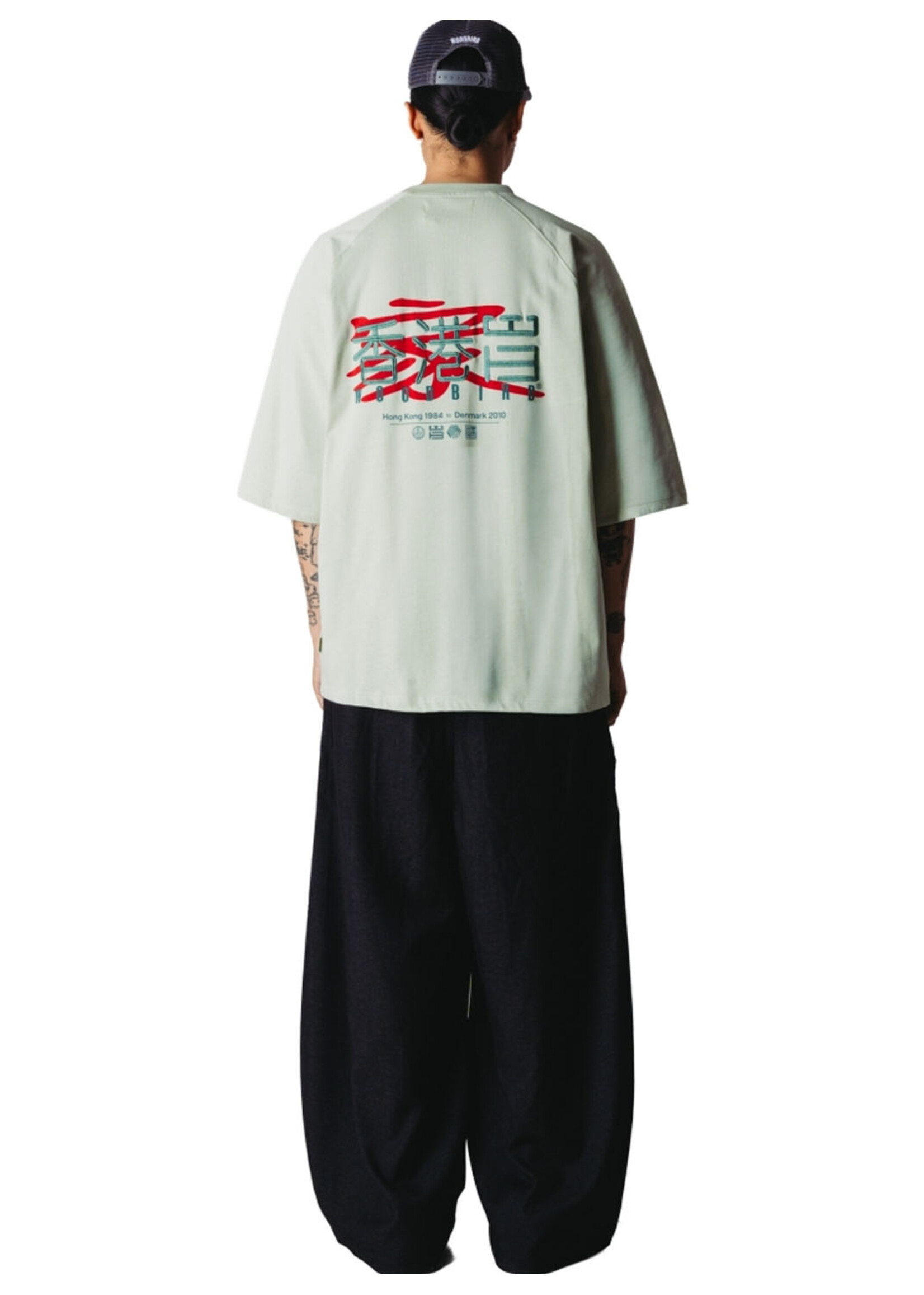 Woodbird WBBlake HK Home Tee Dusty Green 2636-408