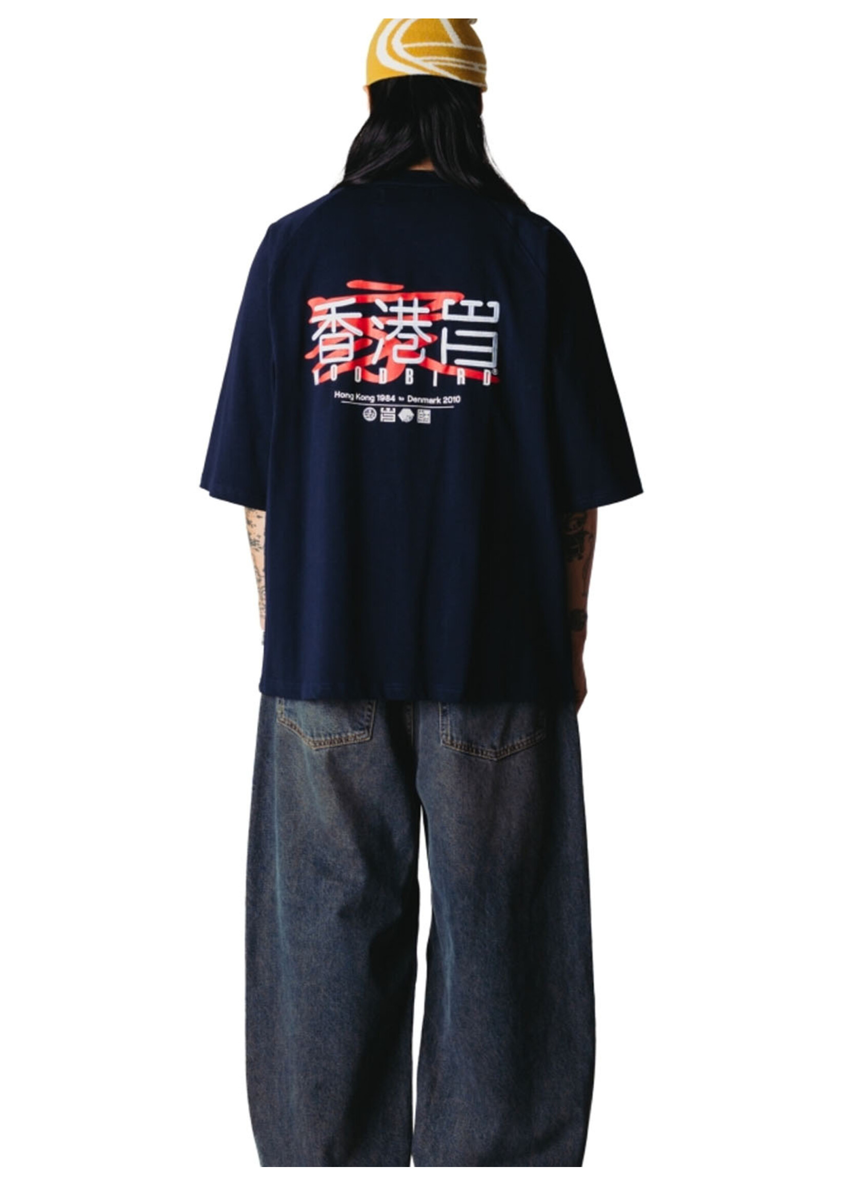 Woodbird WBBlake HK Home Tee Dark Navy 2636-408