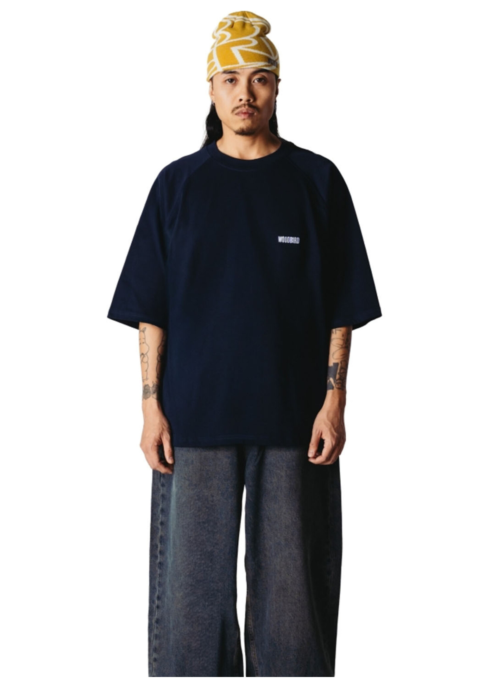 Woodbird WBBlake HK Home Tee Dark Navy 2636-408