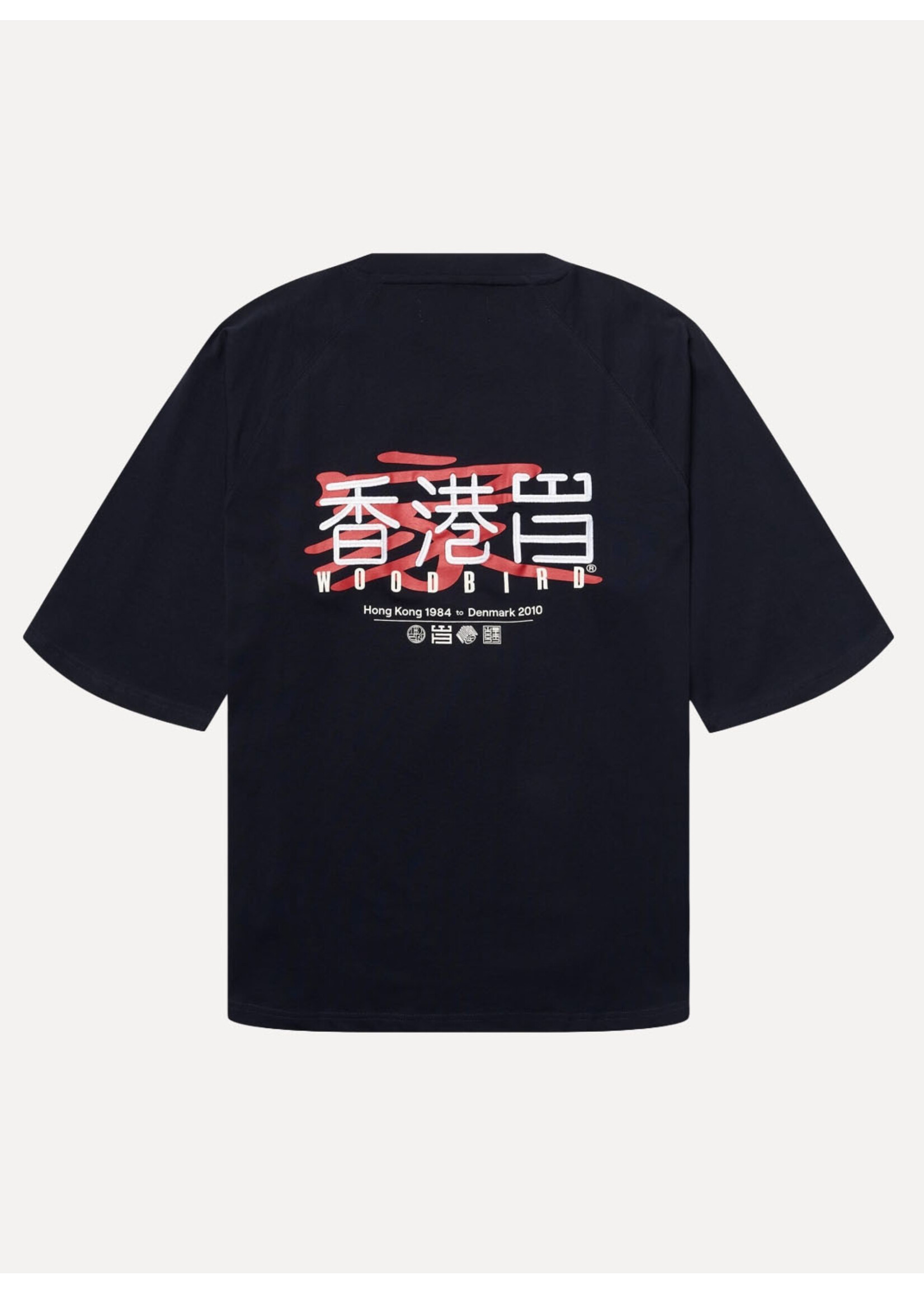 Woodbird WBBlake HK Home Tee Dark Navy 2636-408