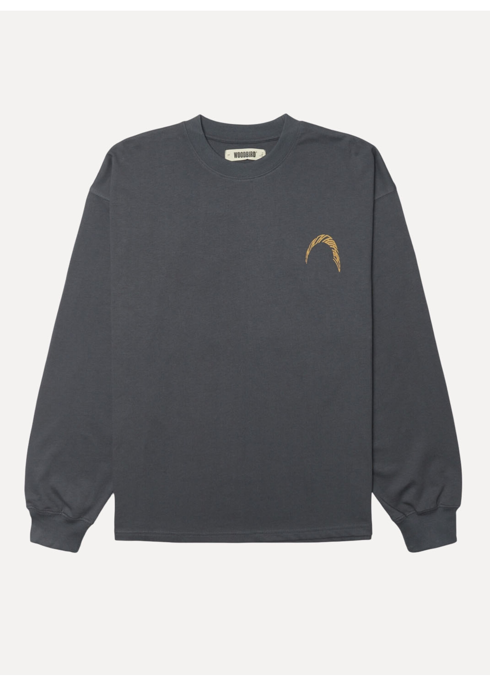 Woodbird WBBeam LS Warp Tee Slate Blue 2626-409