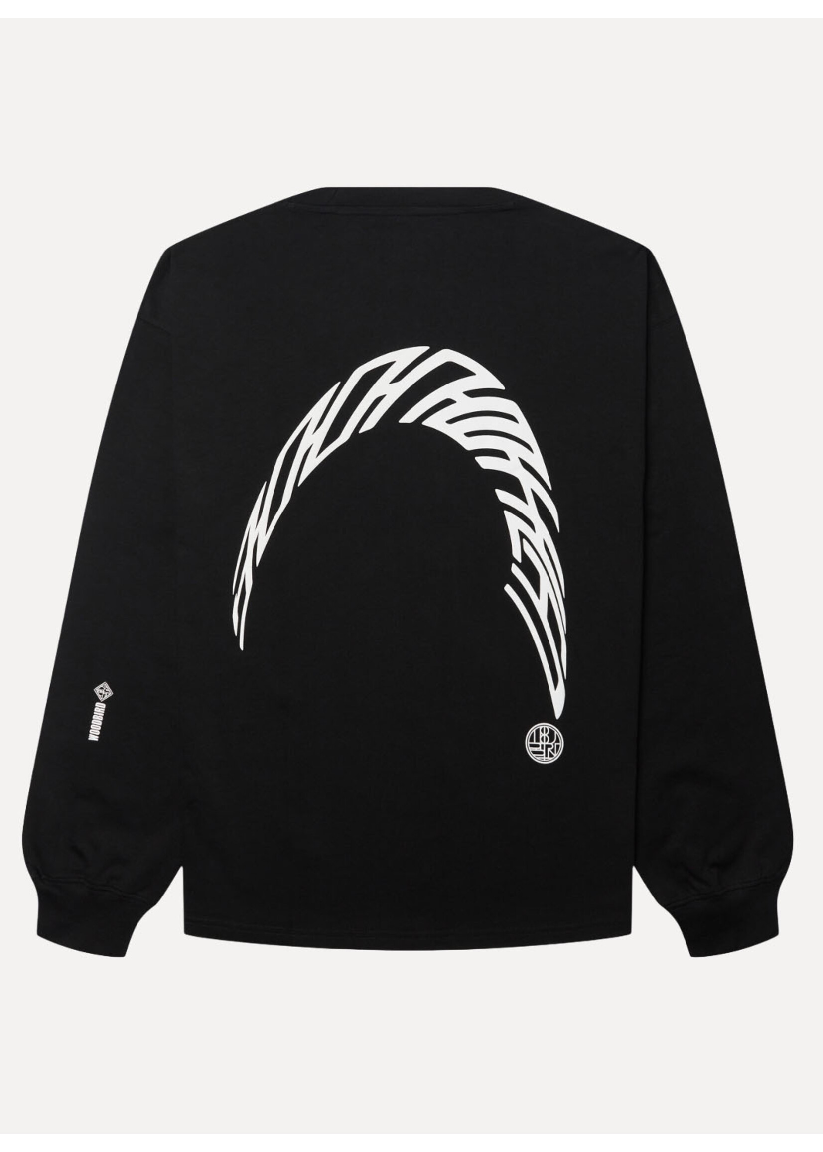 Woodbird WBBeam LS Warp Tee Black 2626-409