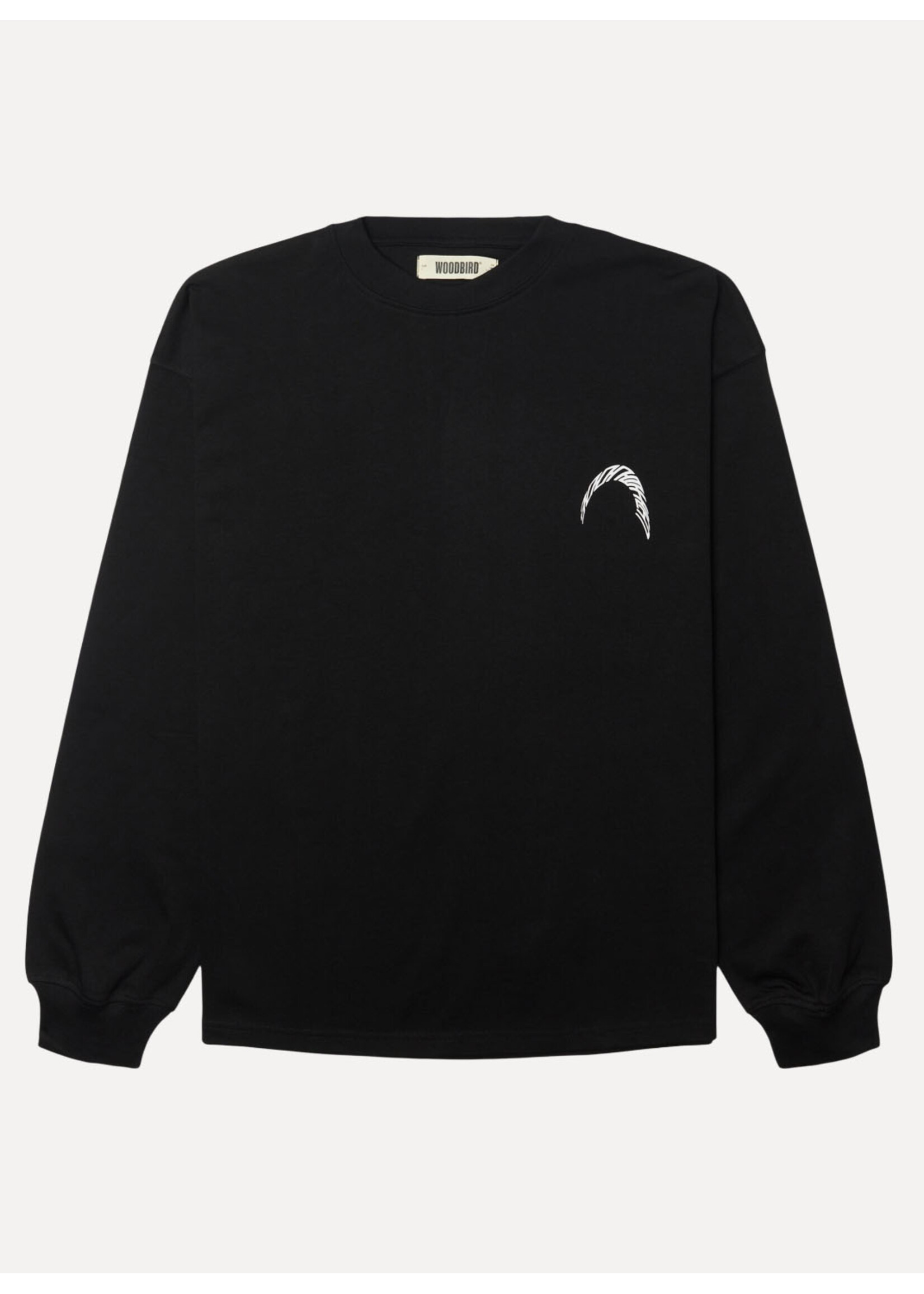 Woodbird WBBeam LS Warp Tee Black 2626-409