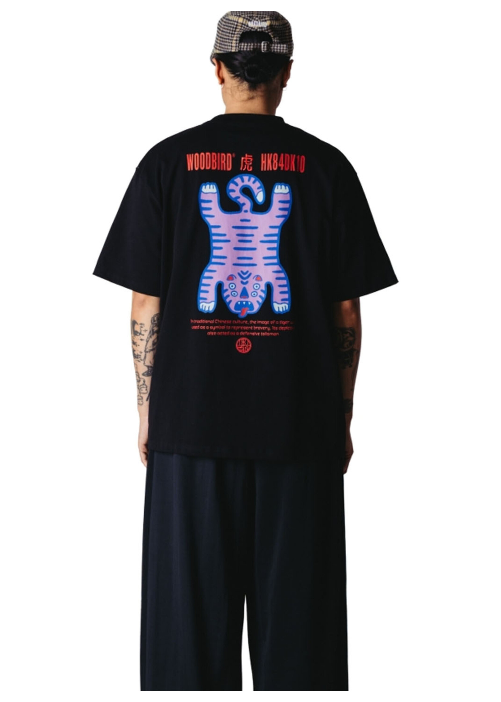 Woodbird WBBaine Tiger Tee Black 2636-400