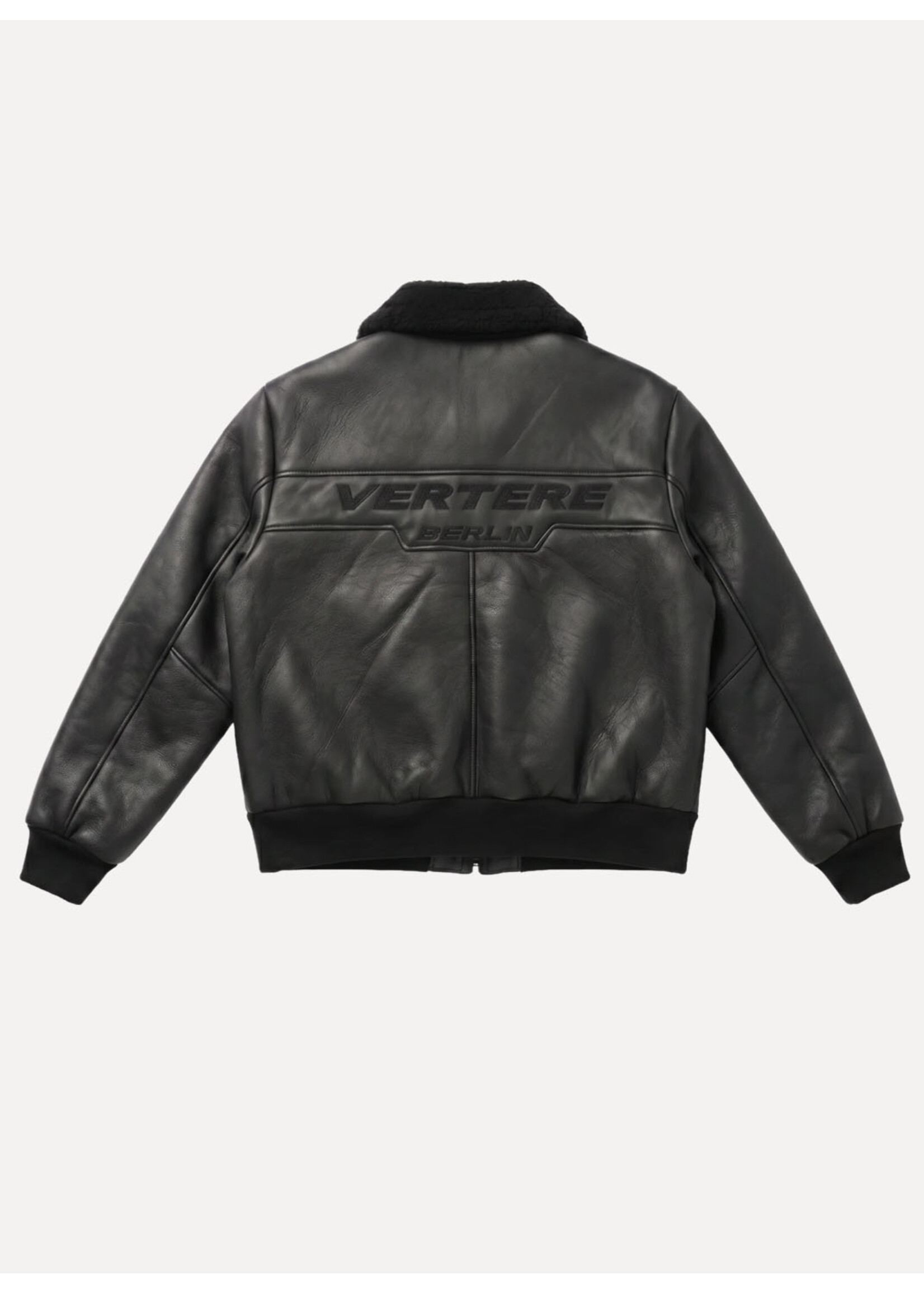 Vertere Berlin Sector Faux Leather Jacket Black VER-J59-BLK