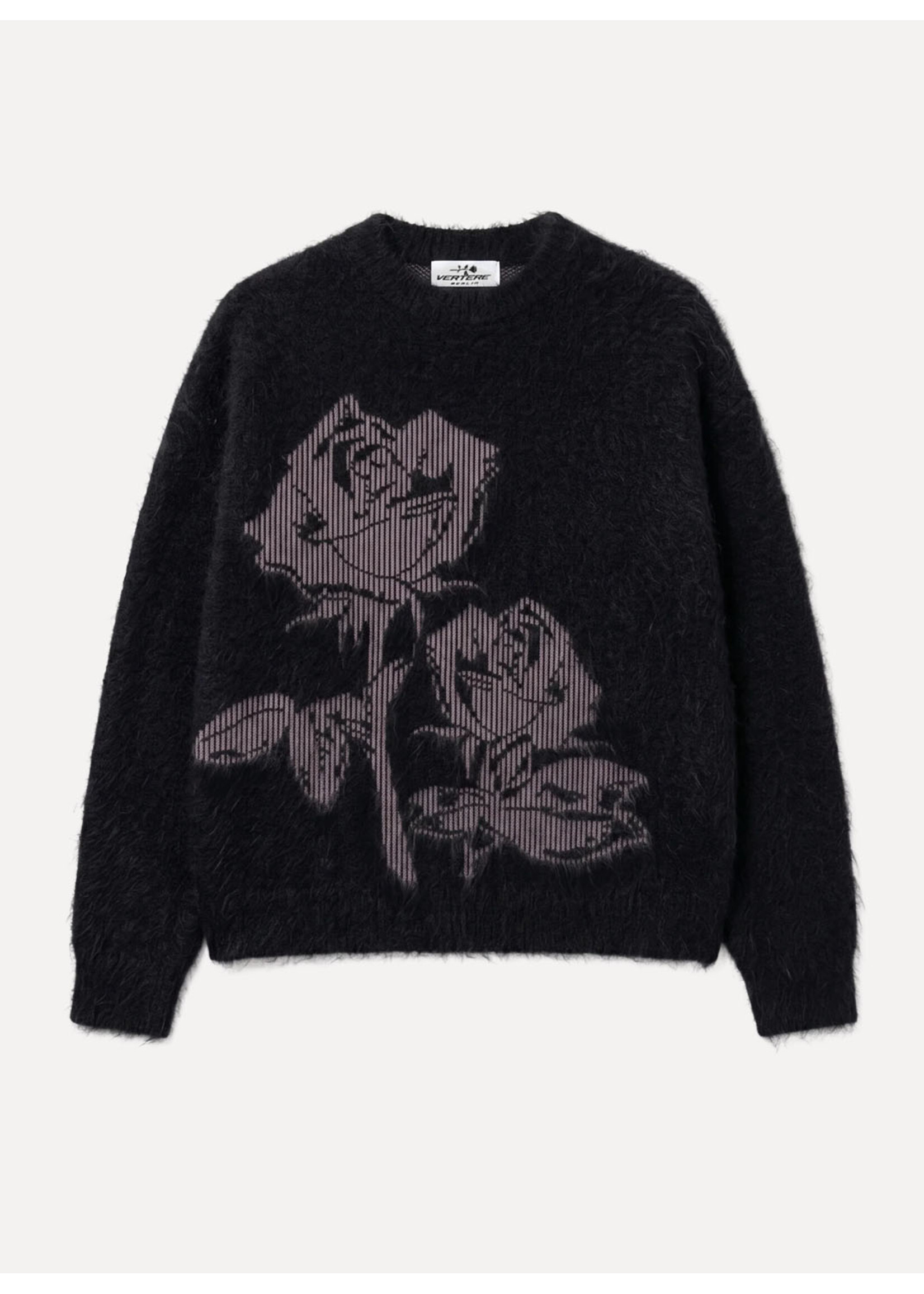Vertere Berlin Morph Rose Knit Sweater Black VER-KS138-BLK