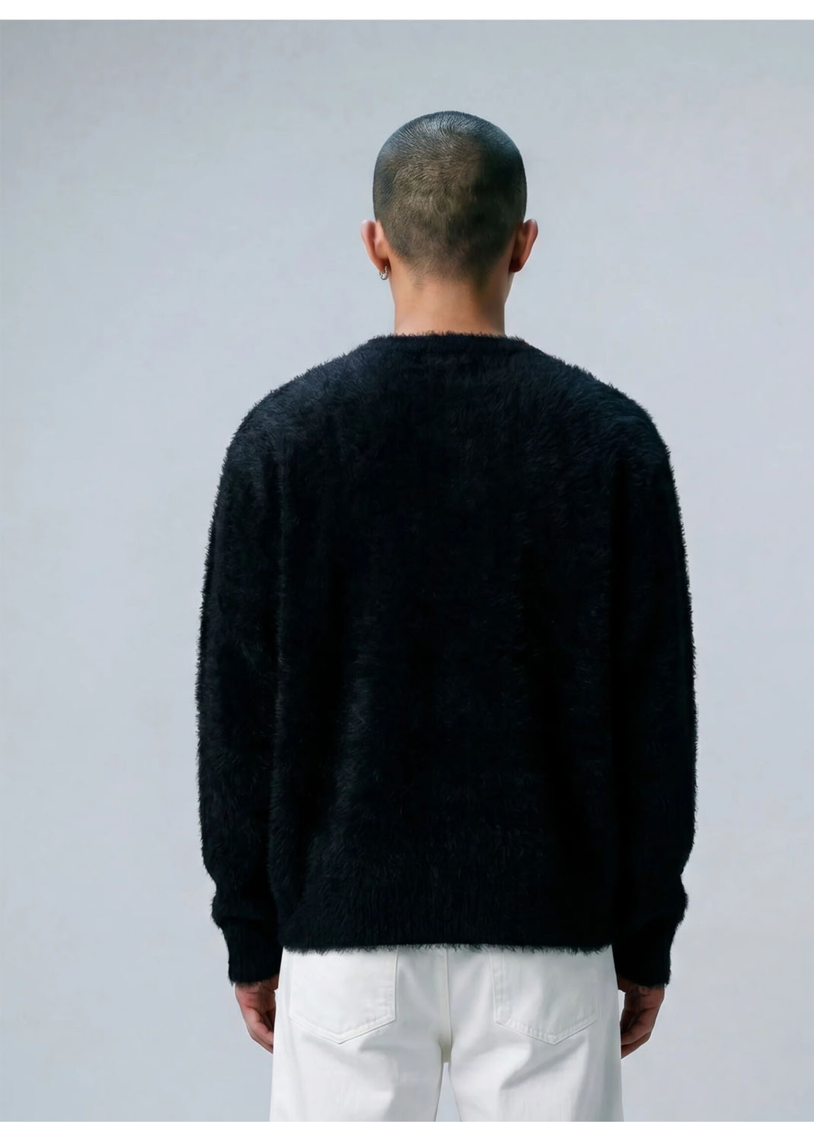 Vertere Berlin Morph Rose Knit Sweater Black VER-KS138-BLK