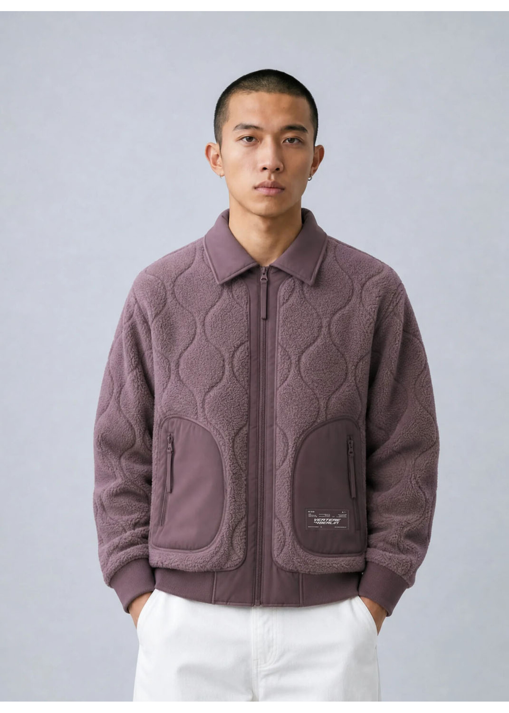 Vertere Berlin Lineout Fleece Jacket Plum VER-J53-PLU