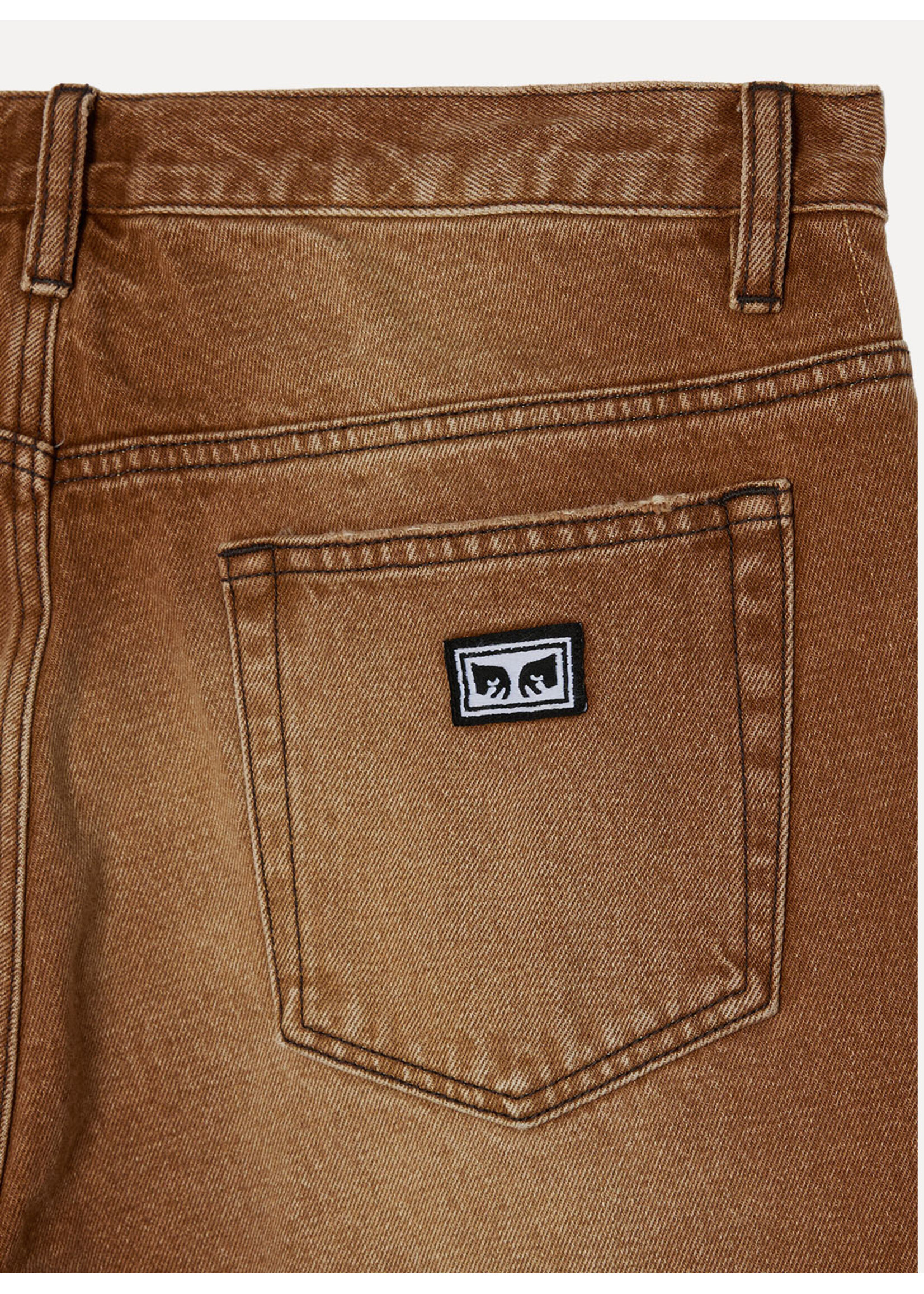 Obey Boxcar Straight Leg Denim Archive Brown 142010119-ACB