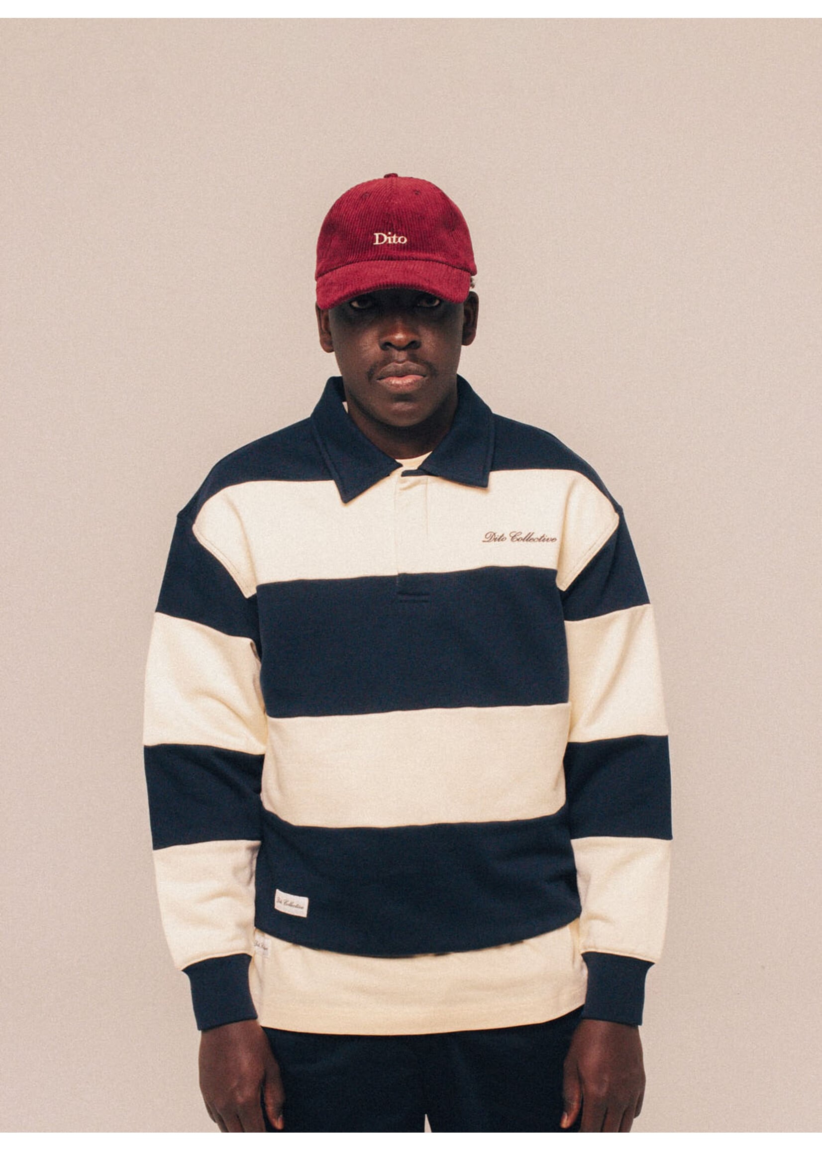 Dito Collective Marine Quarterzip Navy/Cream