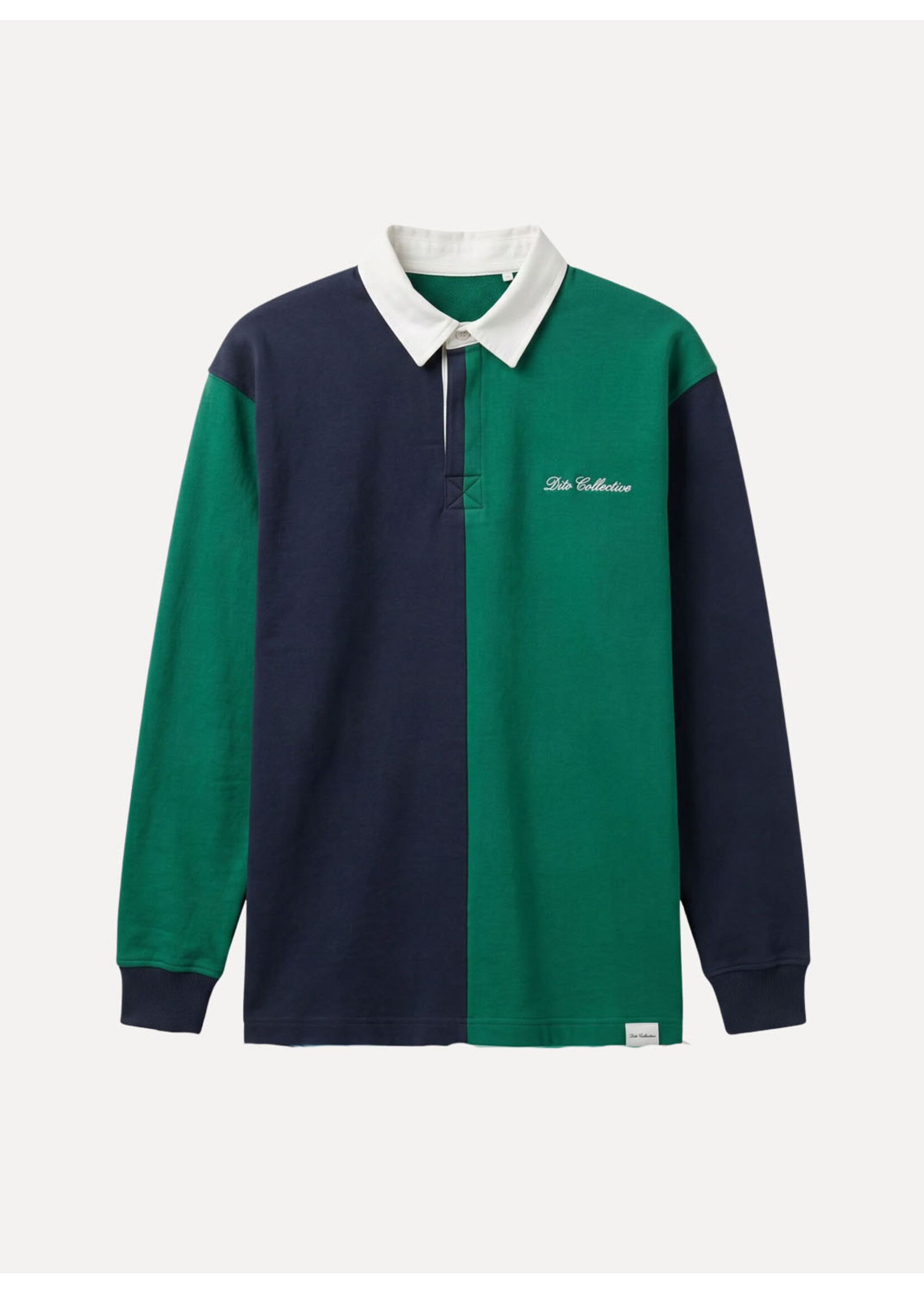 Dito Collective Balance Rugby Polo Navy/Green