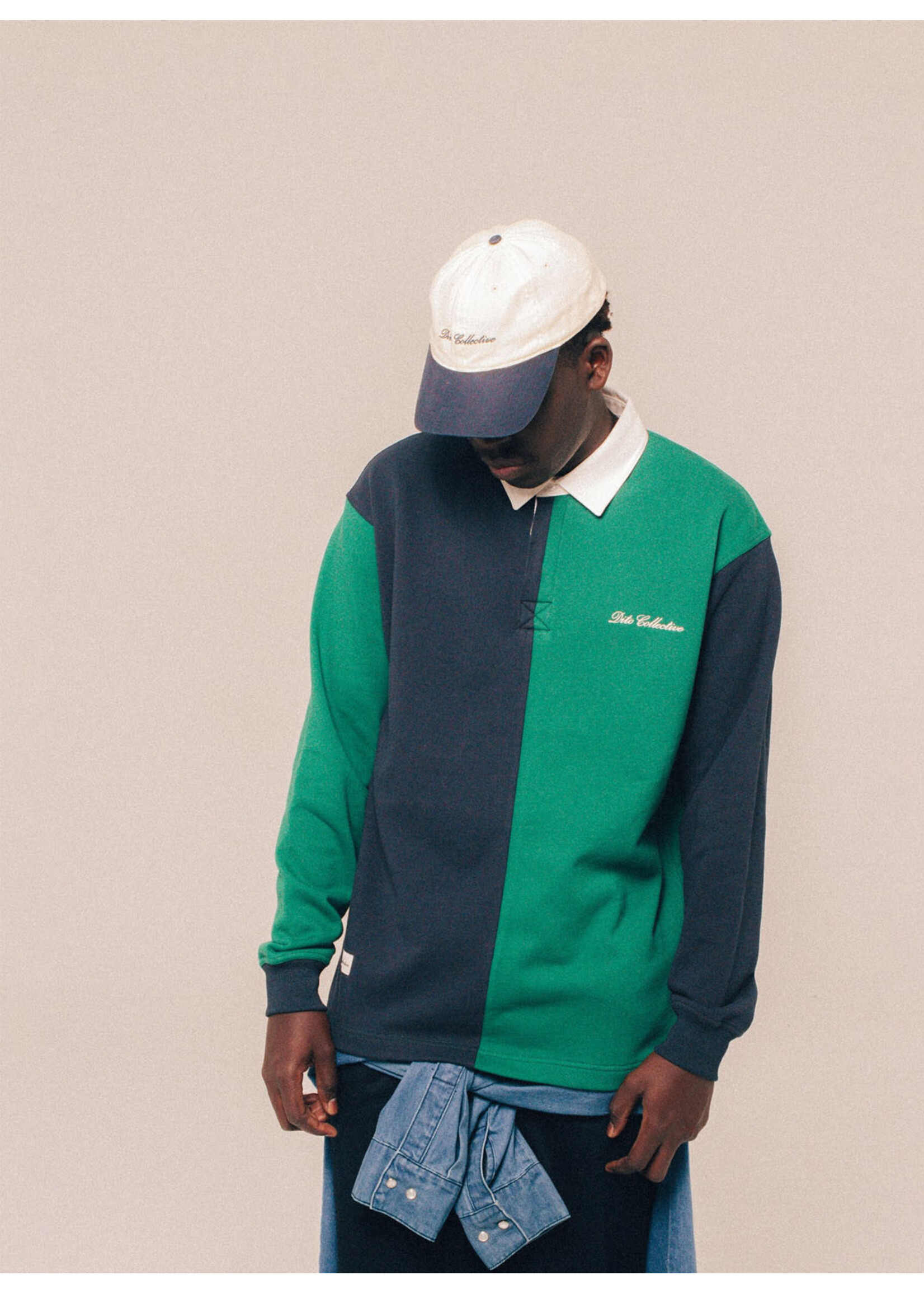 Dito Collective Balance Rugby Polo Navy/Green