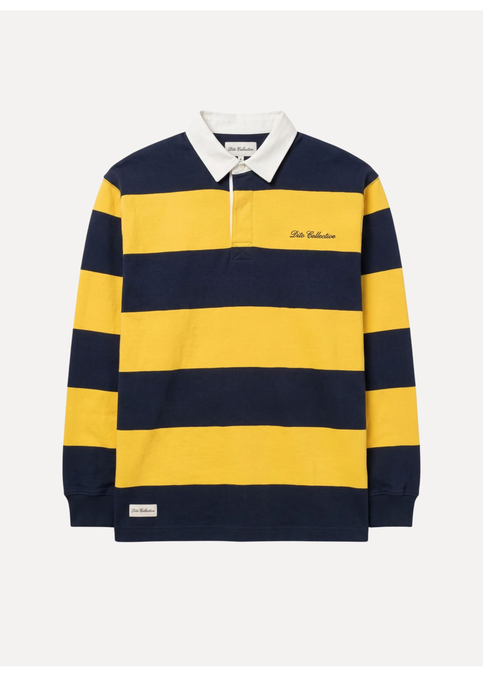 Dito Collective College Rugby Polo Navy/Yellow