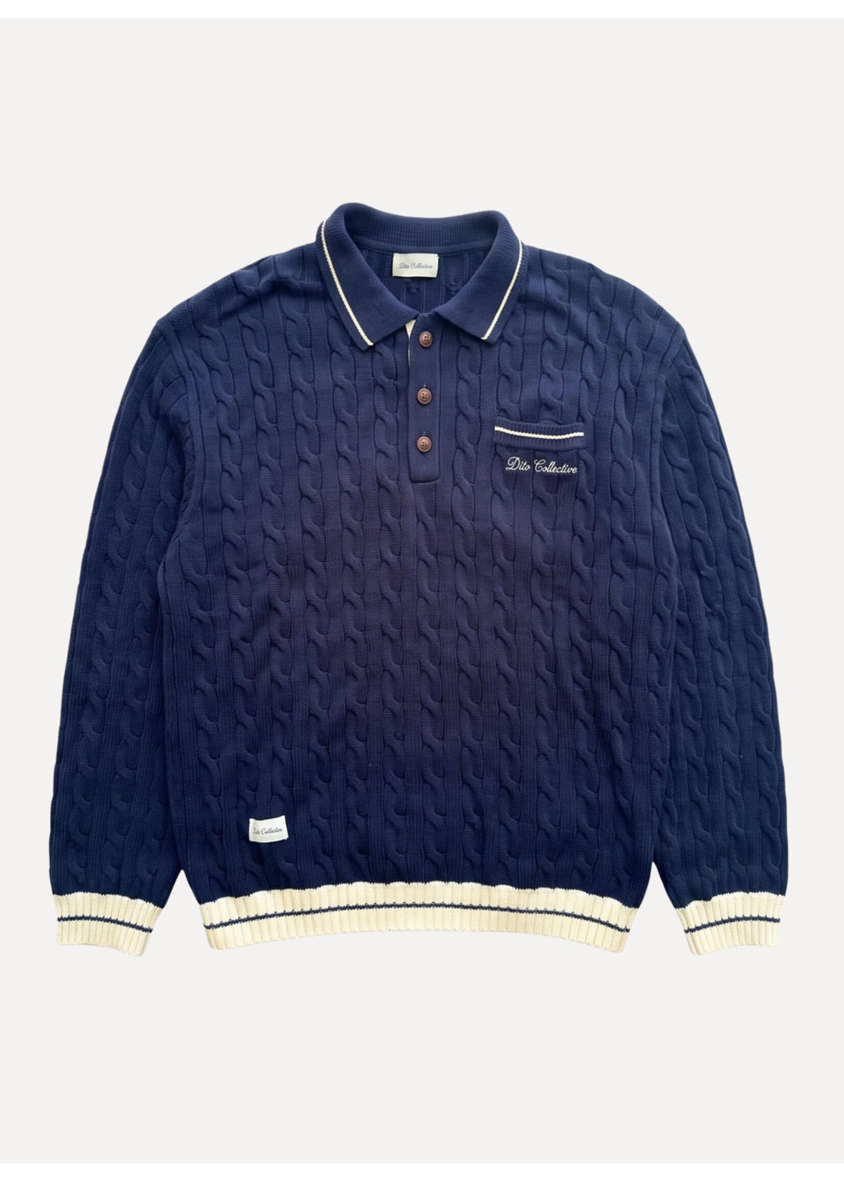 Dito Collective Classic Cable Knit Navy