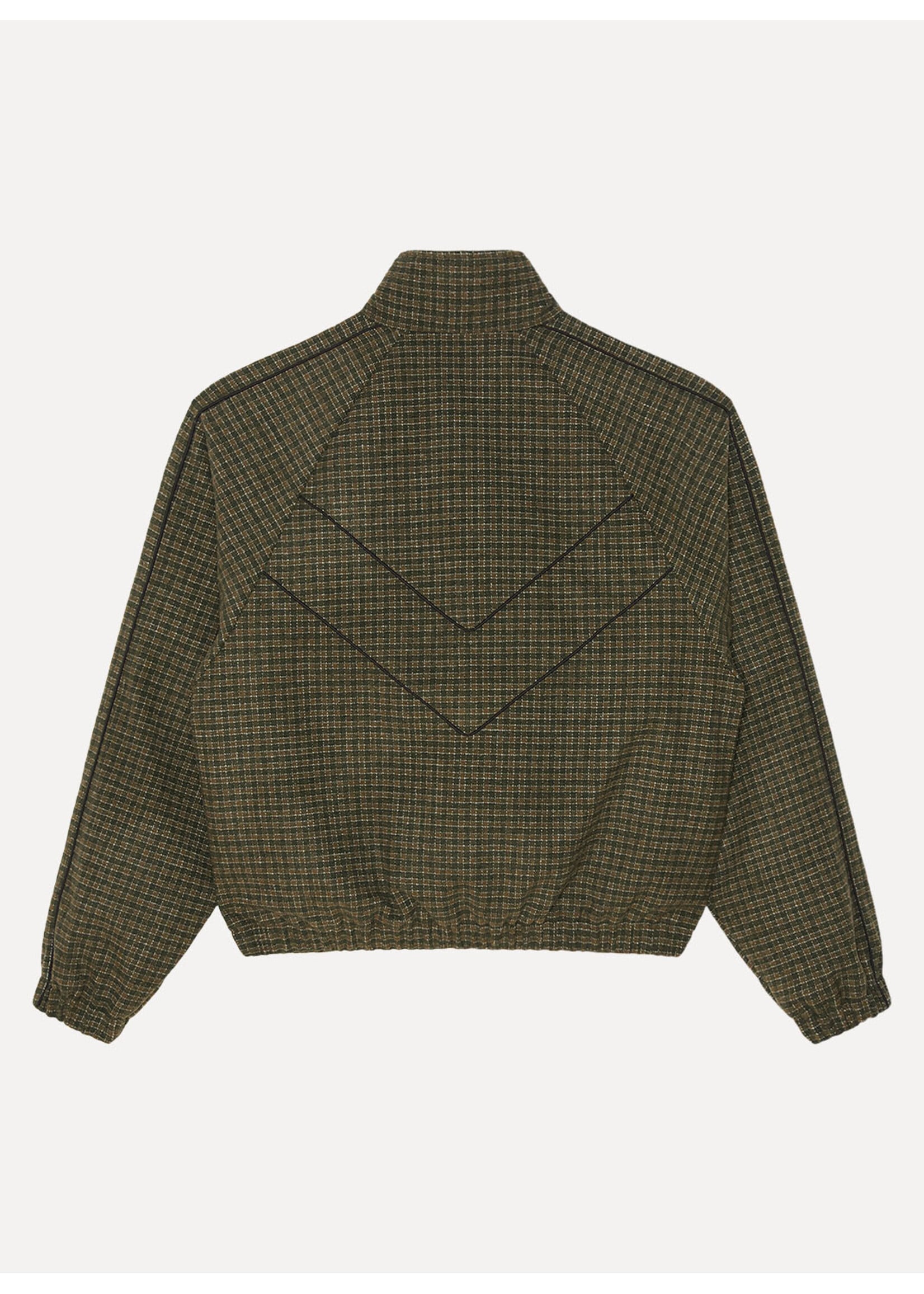 Obey Obey Leisure Training Jacket Dark Olive Plaid 121800632-DOL