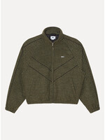 Obey Obey Leisure Training Jacket Dark Olive Plaid 121800632-DOL