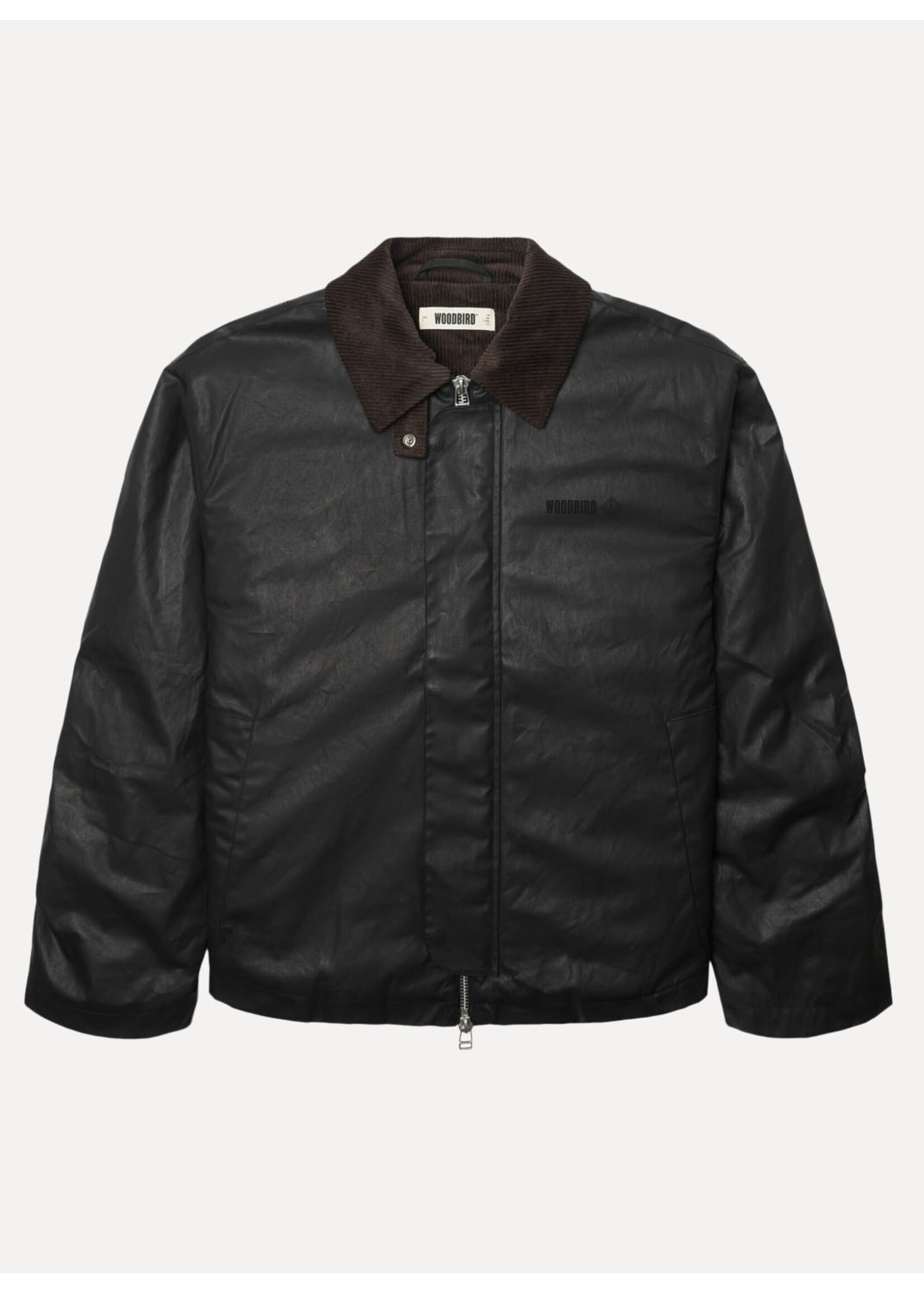 Woodbird WBPing Waxed Short Jacket Black 2636-904