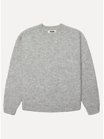 Woodbird WBKurt Mohairy Crew Dark Grey Melange 2636-802