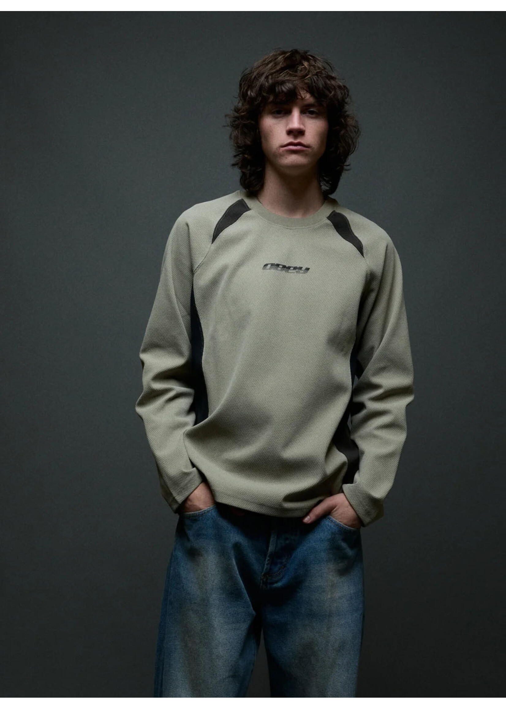 Obey Obey Delta Knit Ls Dried Sage Multi 131030154-DSM