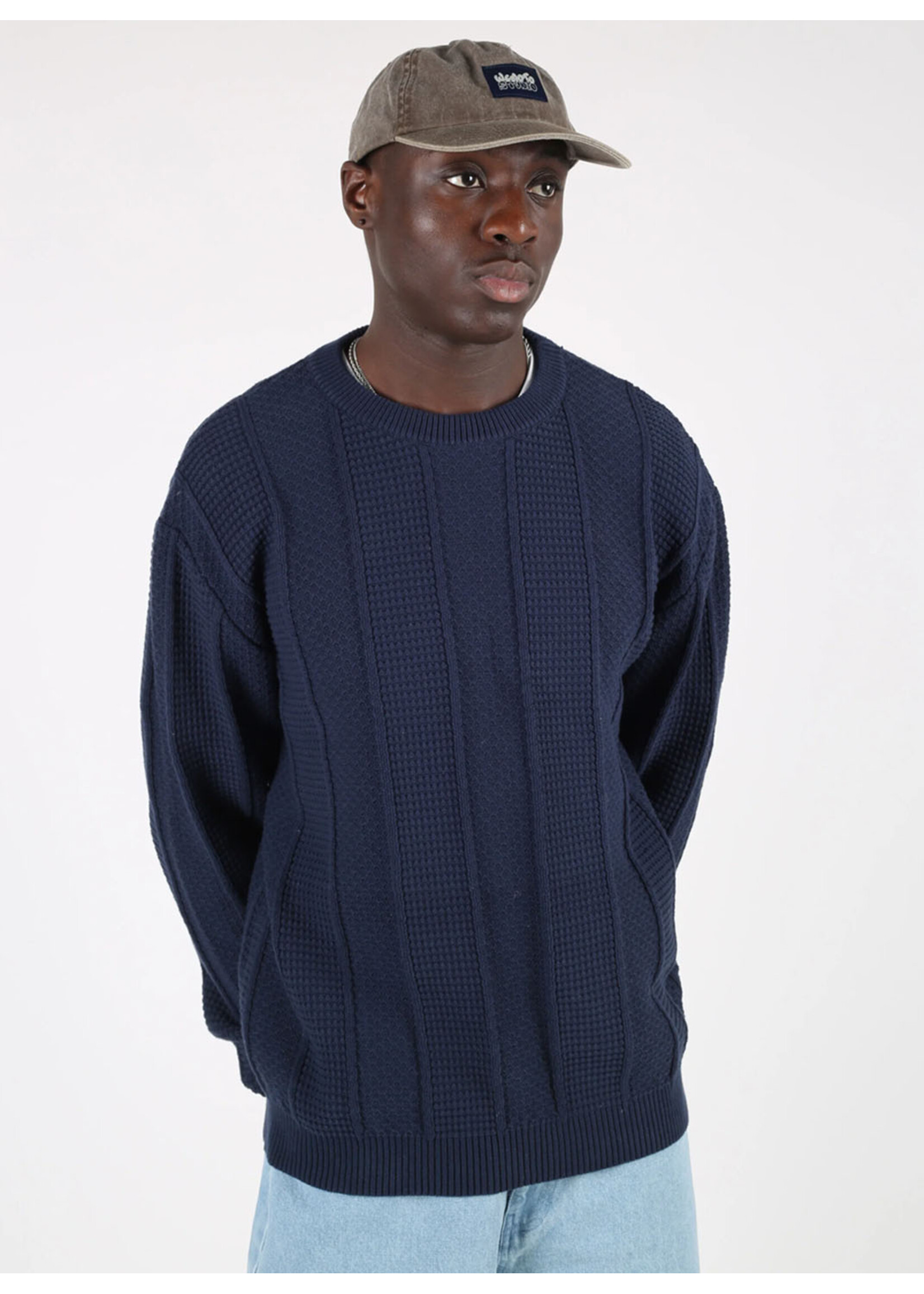 Wemoto Johnson Sweater Navy Blue 281.508-400