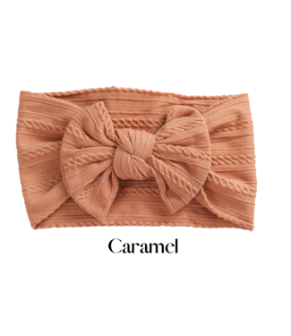 Moalie Headband Bow Caramel