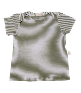 Moalie T-Shirt Green Stripes