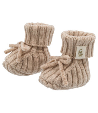 Moalie Newborn Merino Slofjes Beige